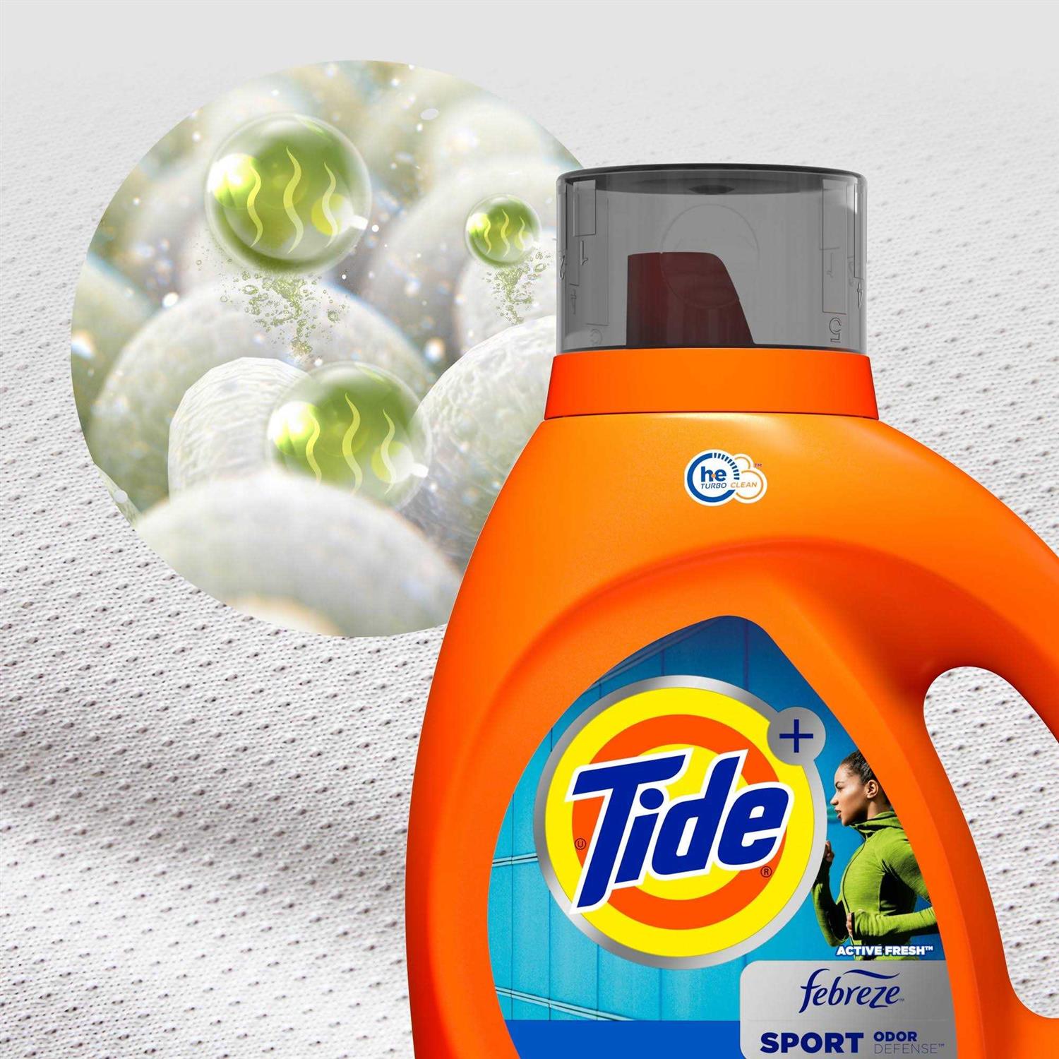 Tide Plus Febreze Liquid Laundry Detergent Sport Odor Defense - Image 3