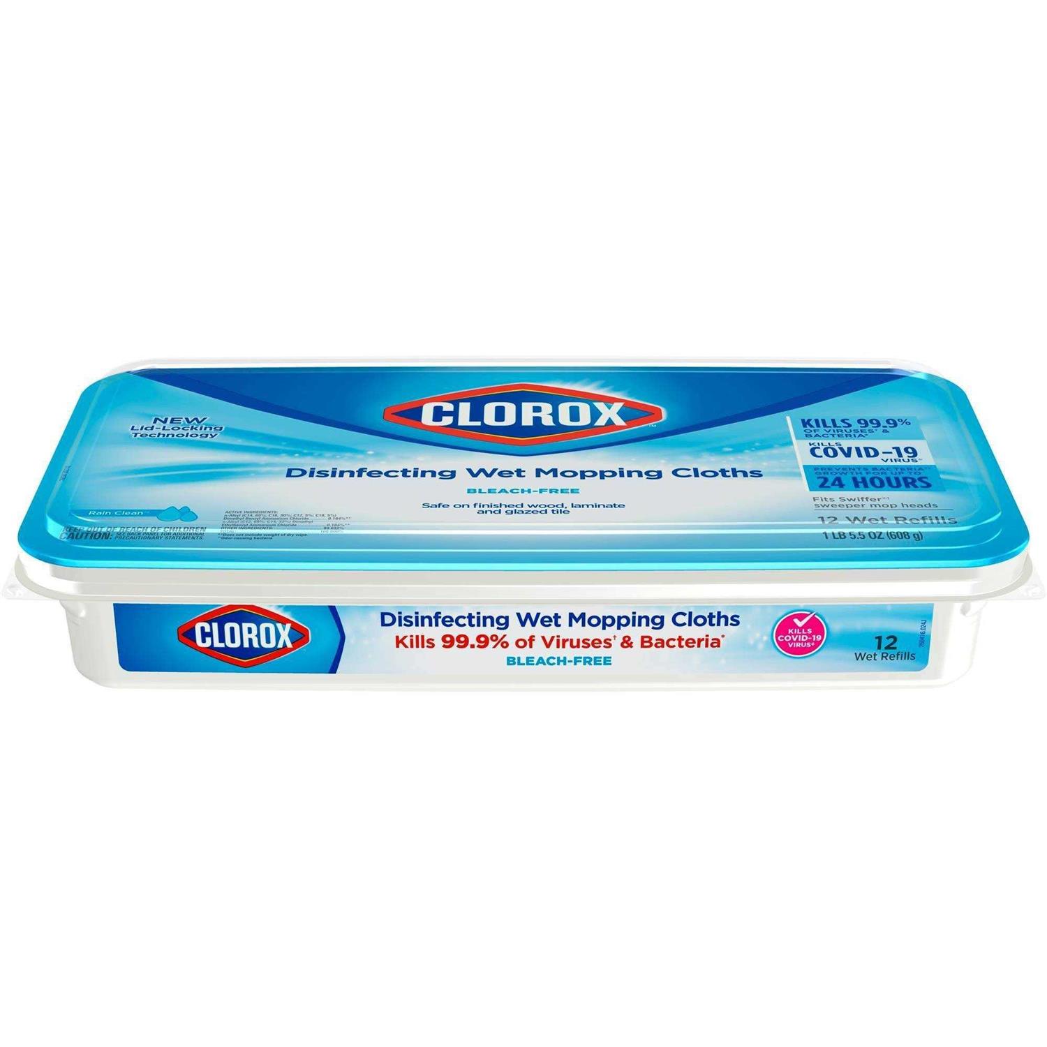 Clorox Disinfecting Rain Clean Wet Mopping Cloths - Image 5