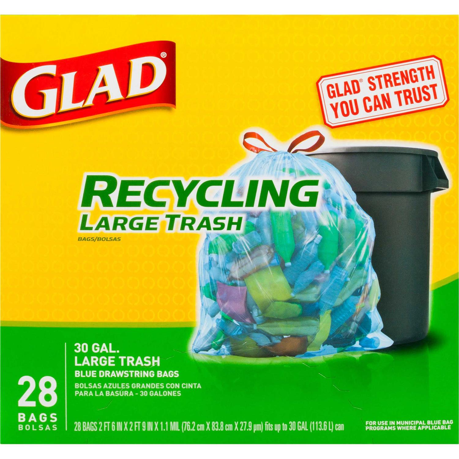 Glad Drawstring Recycling Trash Bags - Image 3