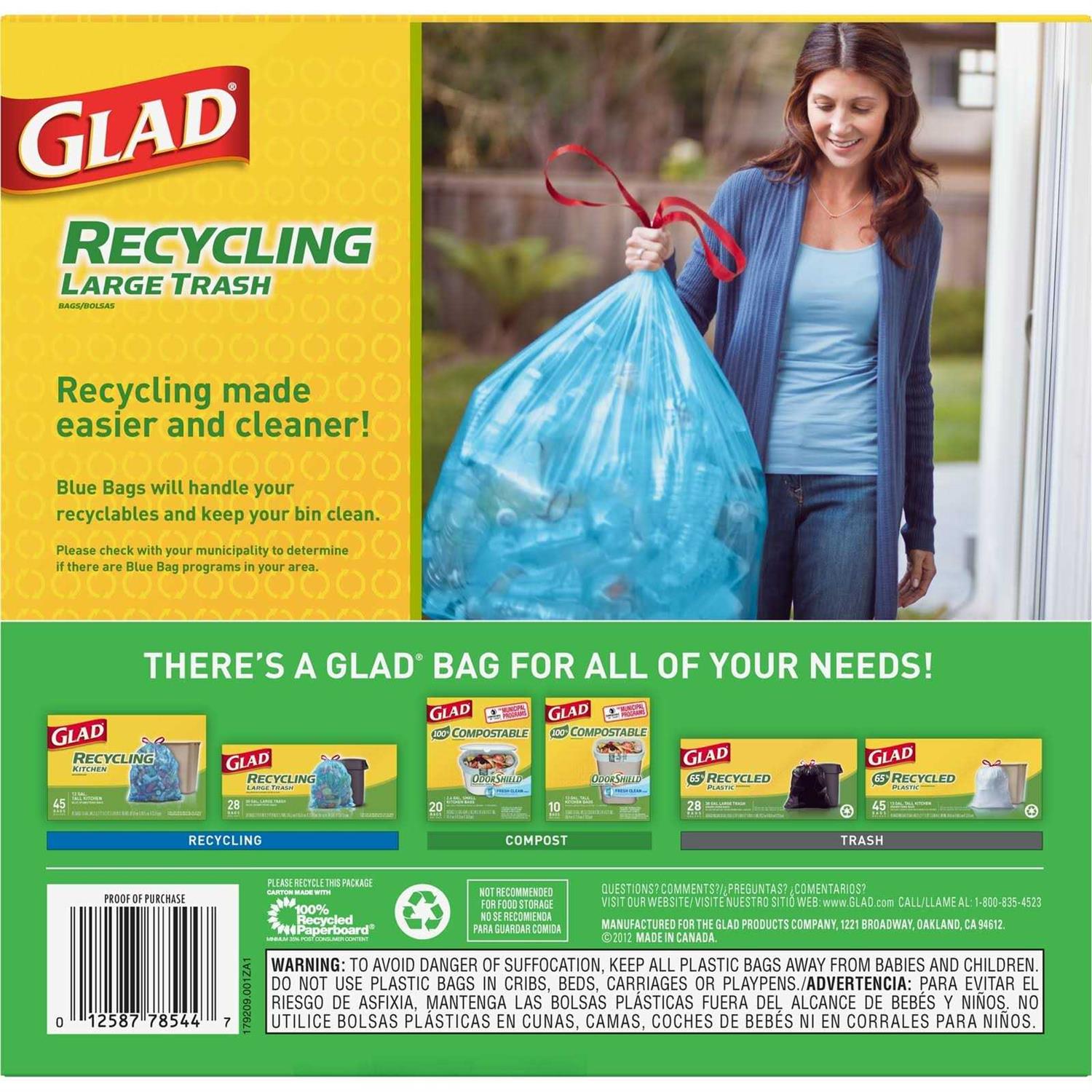 Glad Drawstring Recycling Trash Bags - Image 5