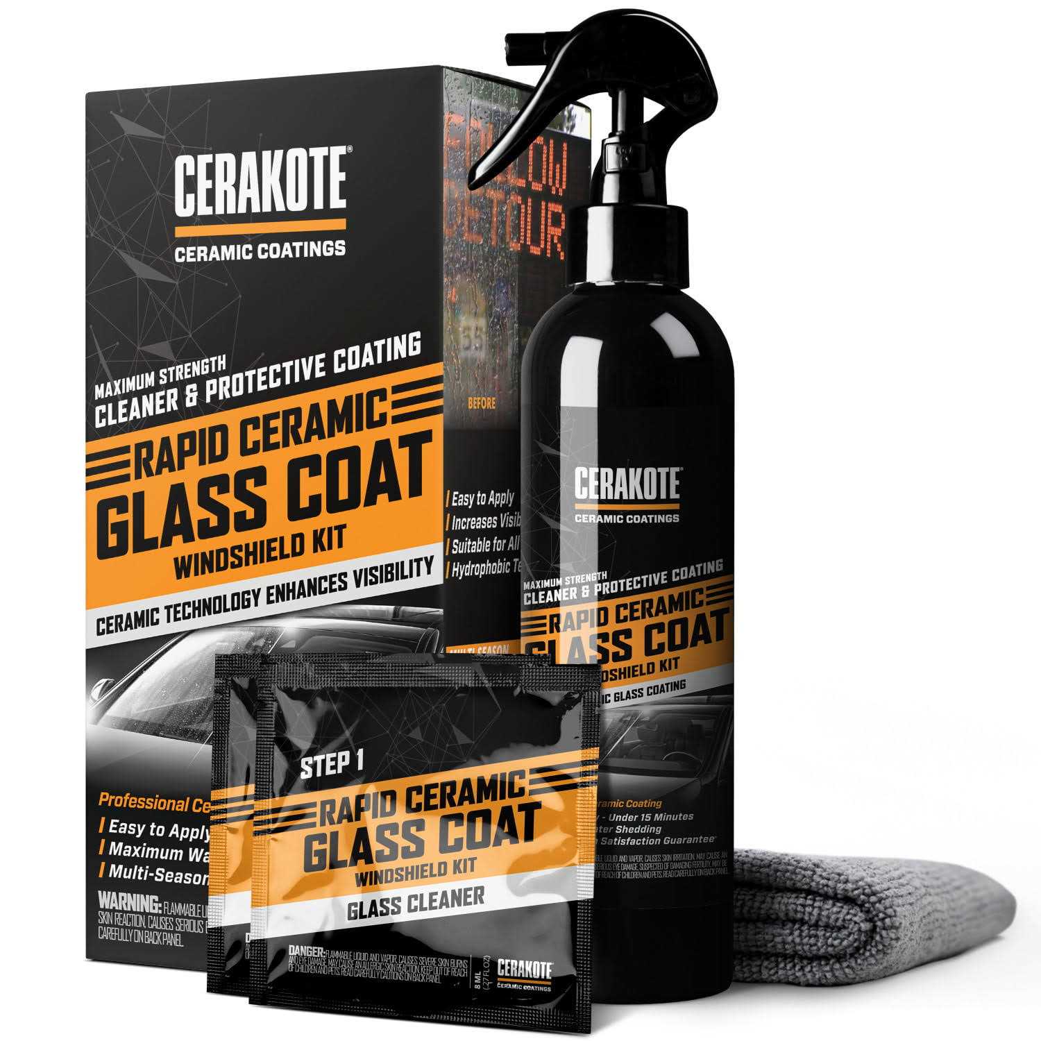 Cerakote Rapid Ceramic Glass Coat Windshield Kit - Image 3