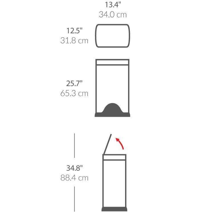 simplehuman Rectangular Step Trash Can - Image 3