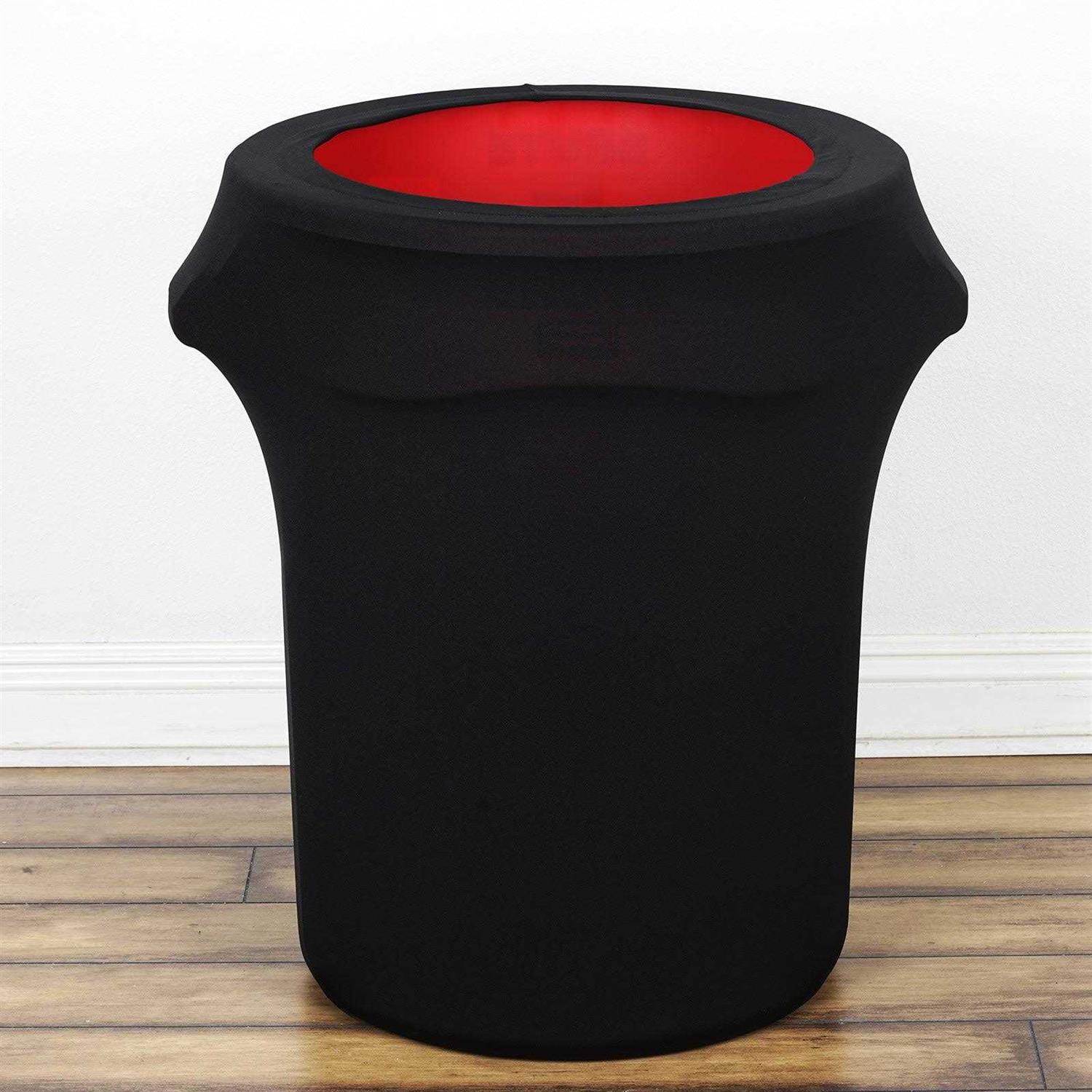 Efavormart New 41-50 Gallons Commercial grade Stretch Spandex Round Waste Trash Bin Container Cover - Image 5