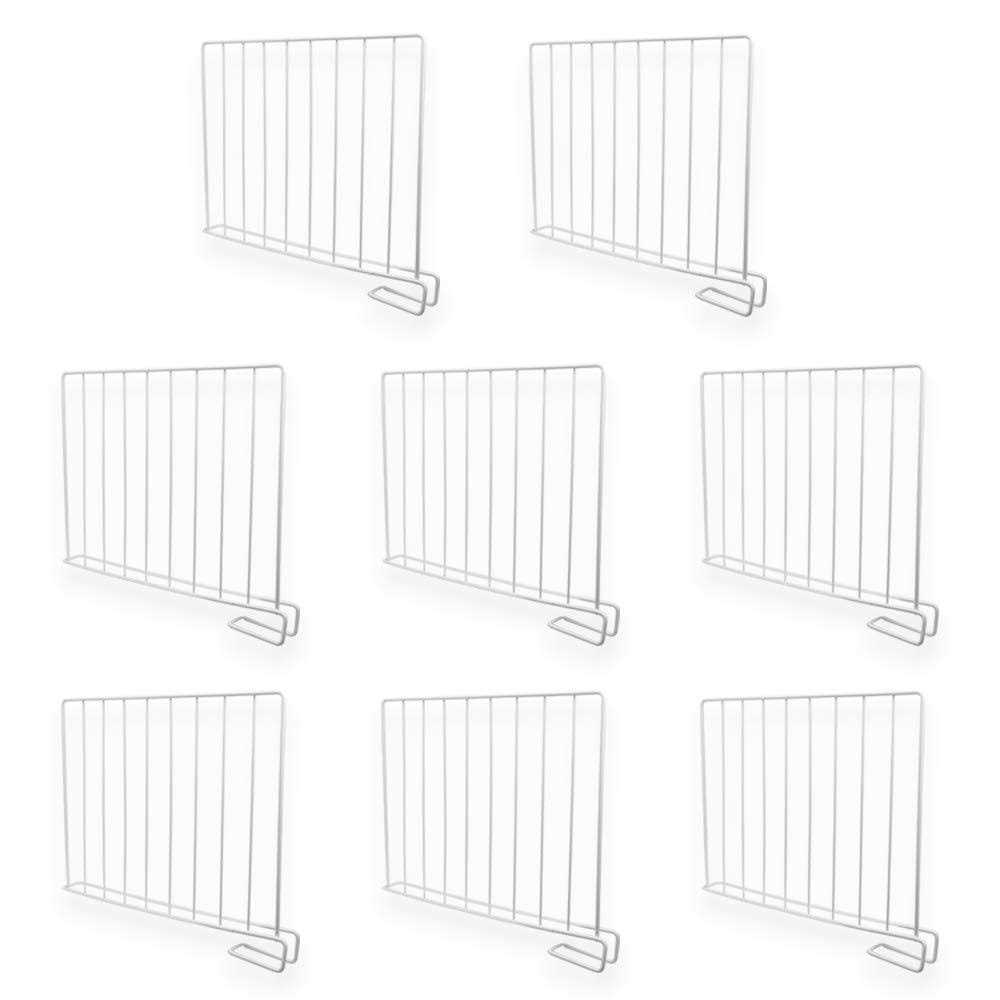 Shelf Dividers for Closet Organization,8 Pack Wood Shelves Dividers,metal Steel - Image 3