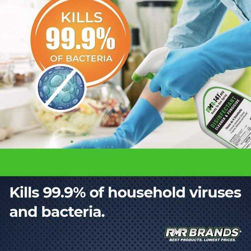 RMR Brands RMR-141 Disinfectant and Cleaner, Kills 99% of Household Bacteria and Viruses - Image 5