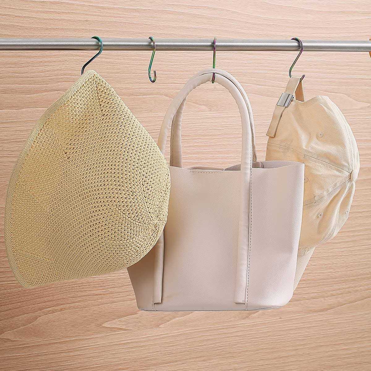 Evanda Hooks for Hanging Pack of 30 Heavy Duty Stainless Steel Titainium Plating Metal Mutil Purpose Hanger for Kitchen Pans - Image 3