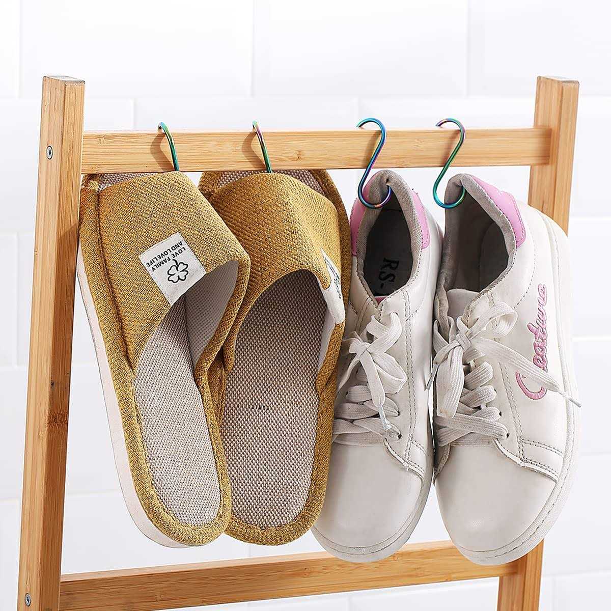 Evanda Hooks for Hanging Pack of 30 Heavy Duty Stainless Steel Titainium Plating Metal Mutil Purpose Hanger for Kitchen Pans - Image 5