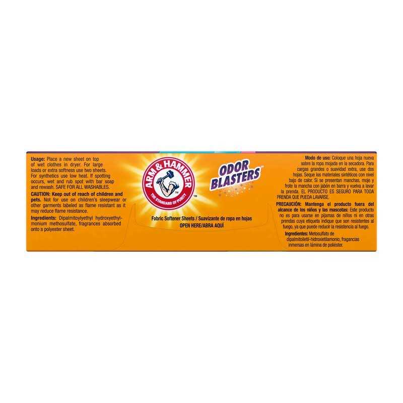 Arm Hammer Odor Blasters Fresh Burst Dryer Sheets - Image 4