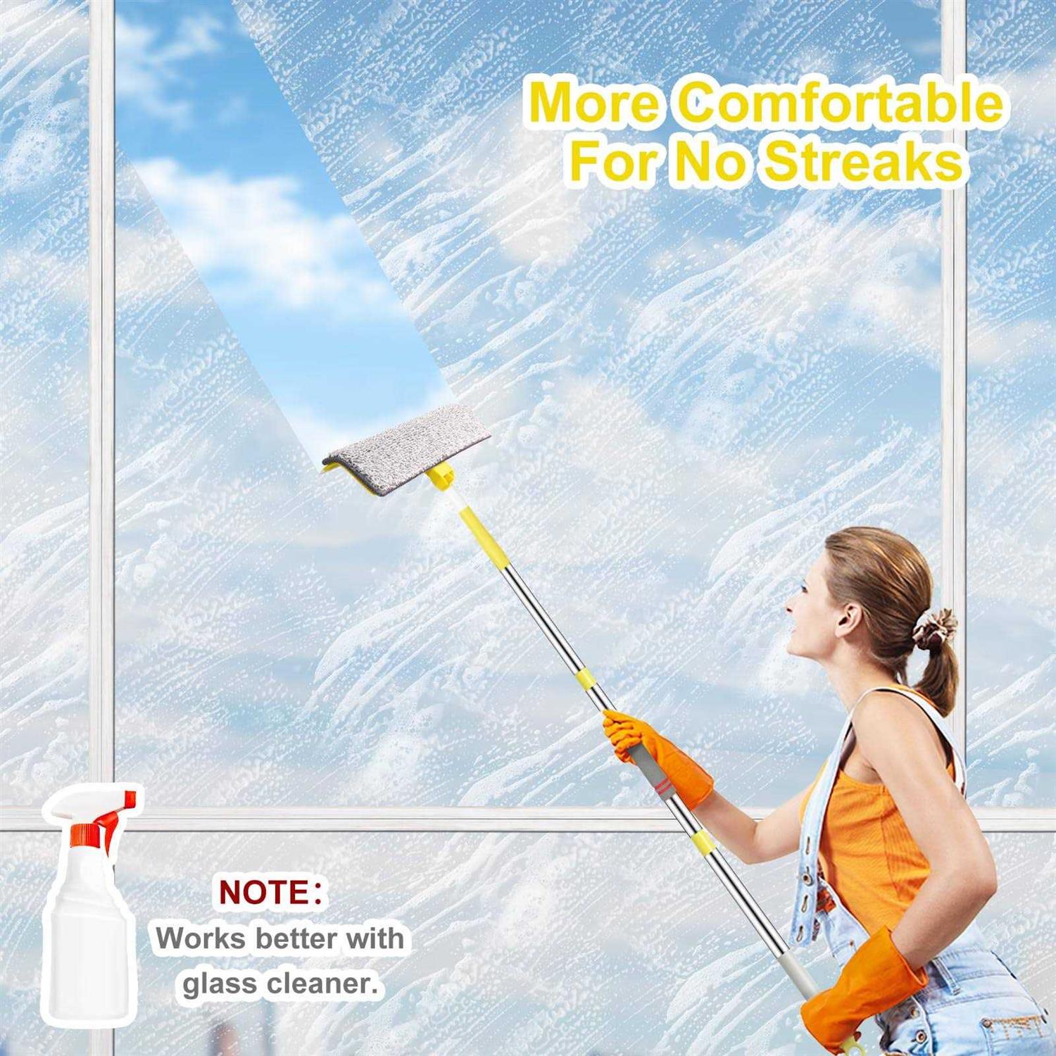 THOMEN squeegee for window cleaning never leaving streaks upgraded window cleaning squeegee kit dual-purpose - Image 4
