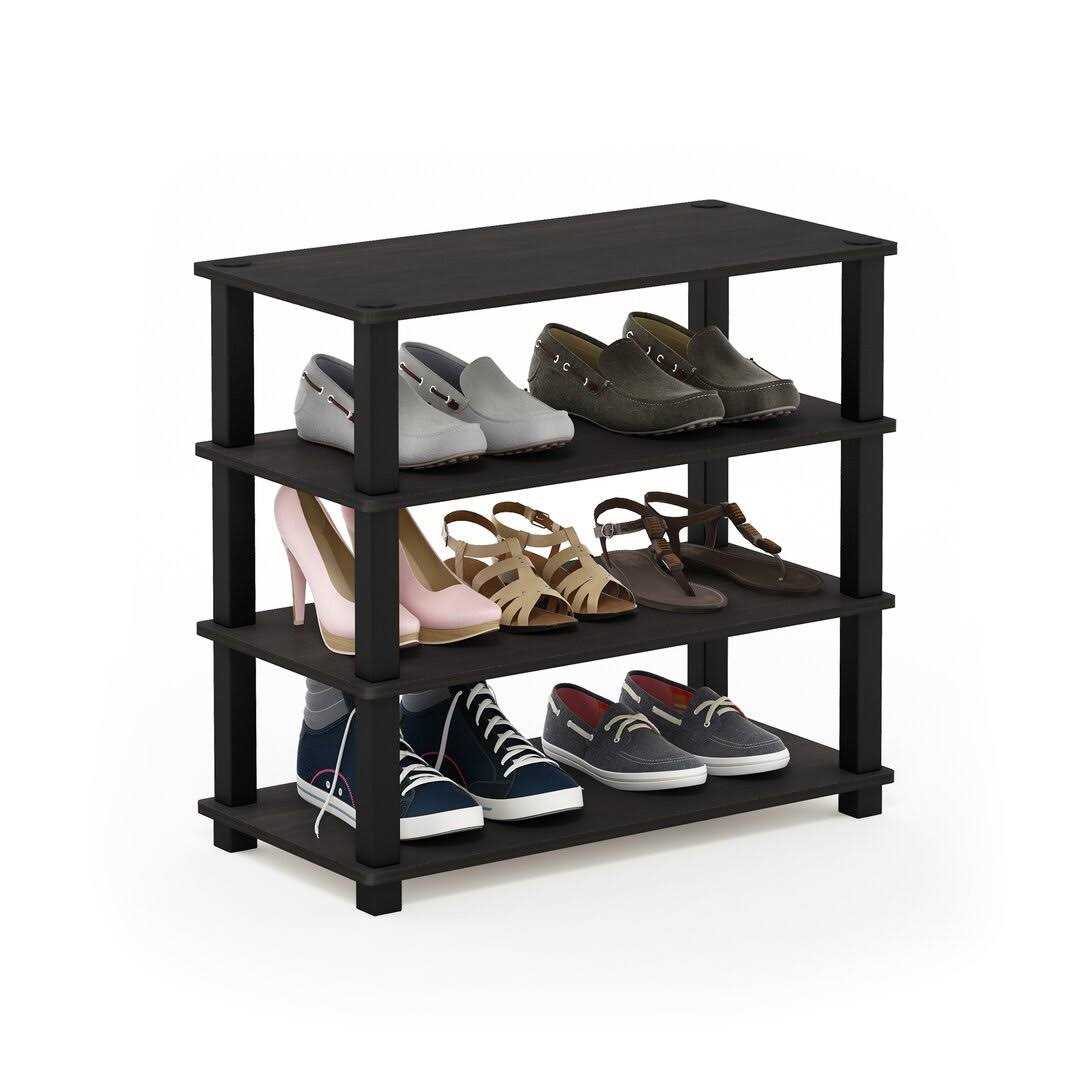 9 Pair Stackable Shoe Rack Rebrilliant Finish - Image 3