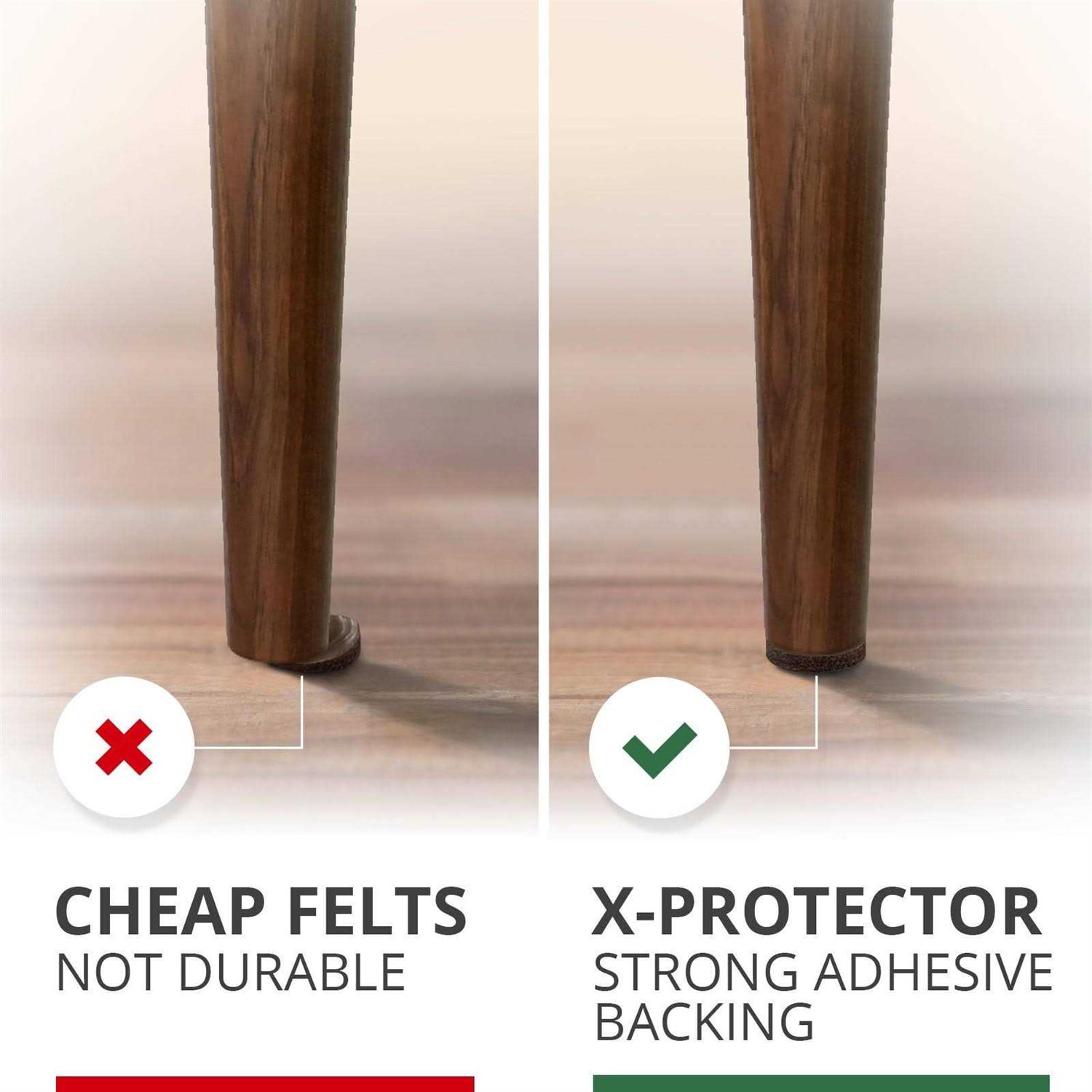Felt Furniture Pads X-PROTECTOR 48 Premium Floor PROTECTOR Chair Wood Floors Best Hardwood - Image 5