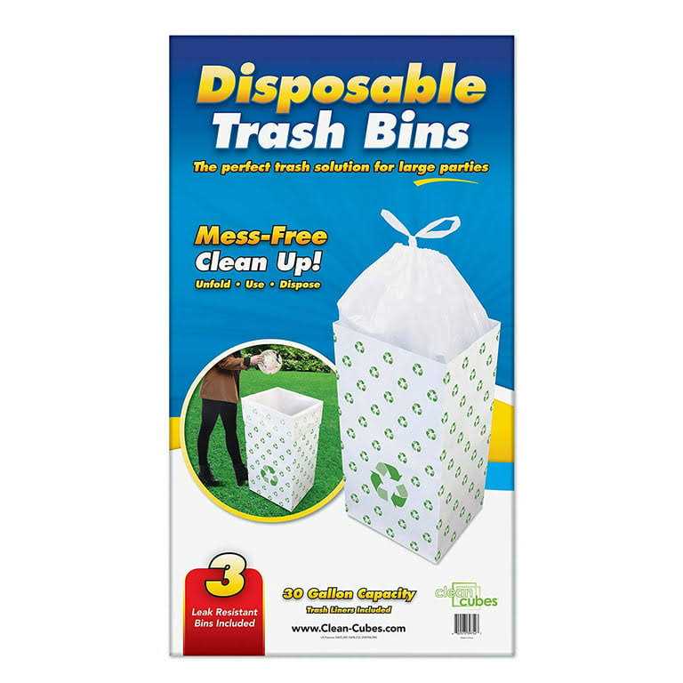 Clean Cubes 13 Gallon Disposable Sanitary Trash Cans & Recycling Bins - Image 5