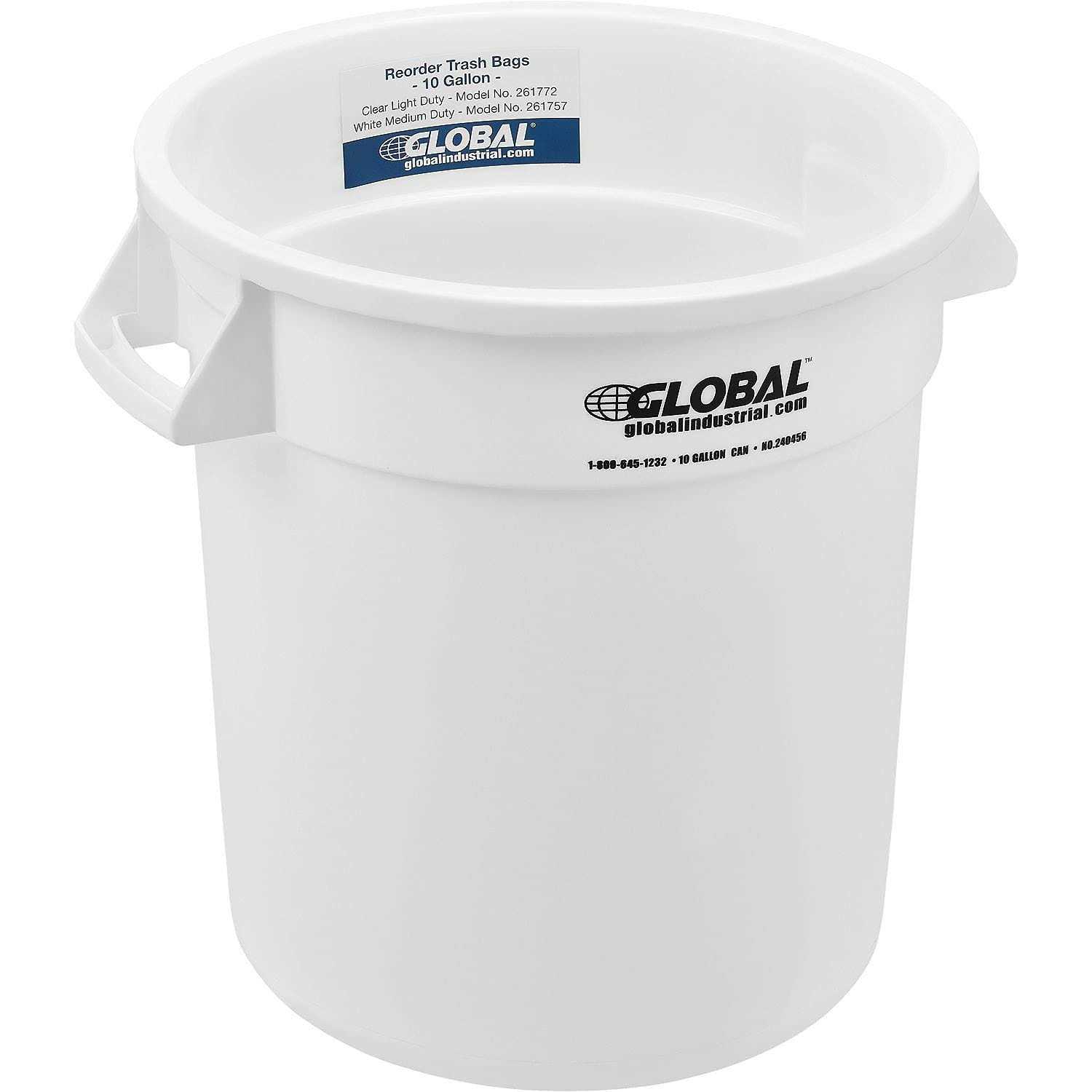Global Industrial Plastic Trash Can