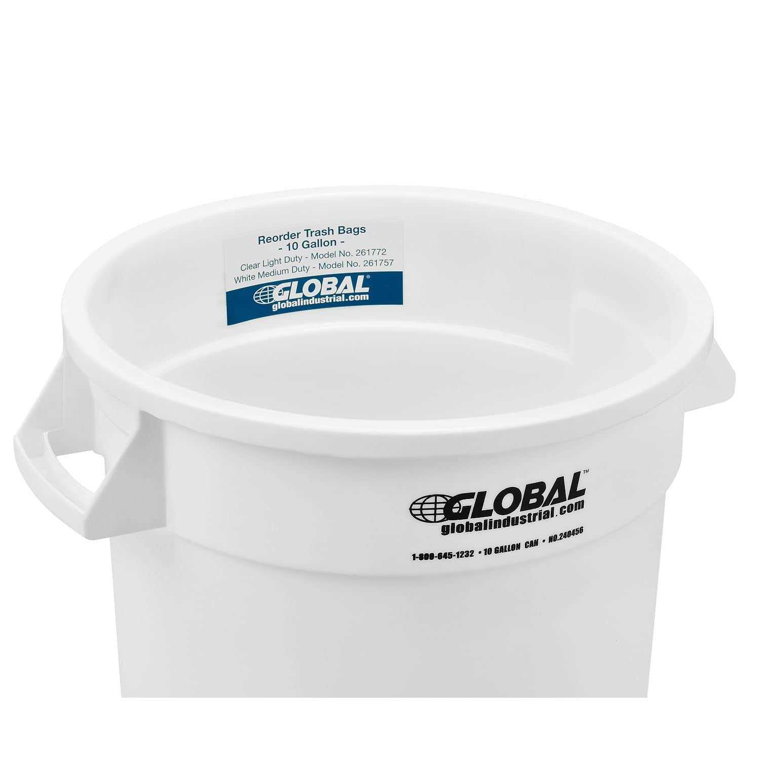 Global Industrial Plastic Trash Can - Image 2