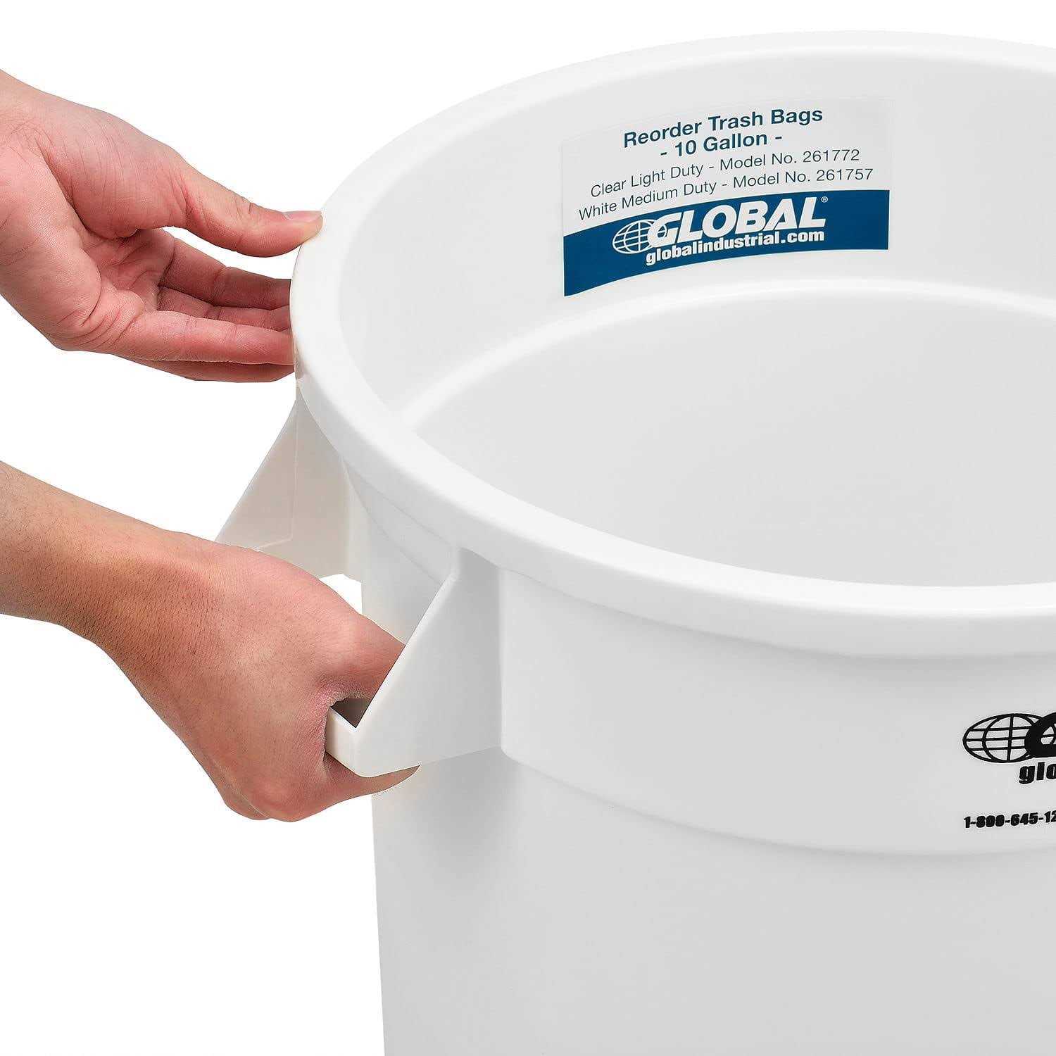 Global Industrial Plastic Trash Can - Image 3