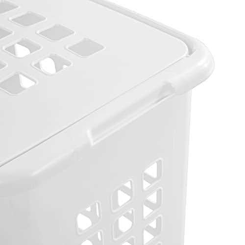 Sterilite Rectangular LiftTop Laundry Hamper Plastic - Image 4