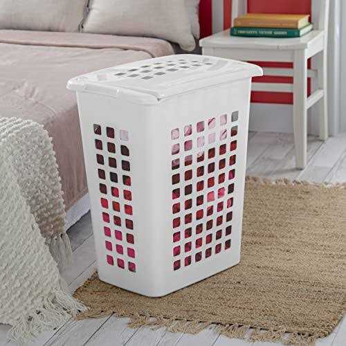 Sterilite Rectangular LiftTop Laundry Hamper Plastic - Image 5