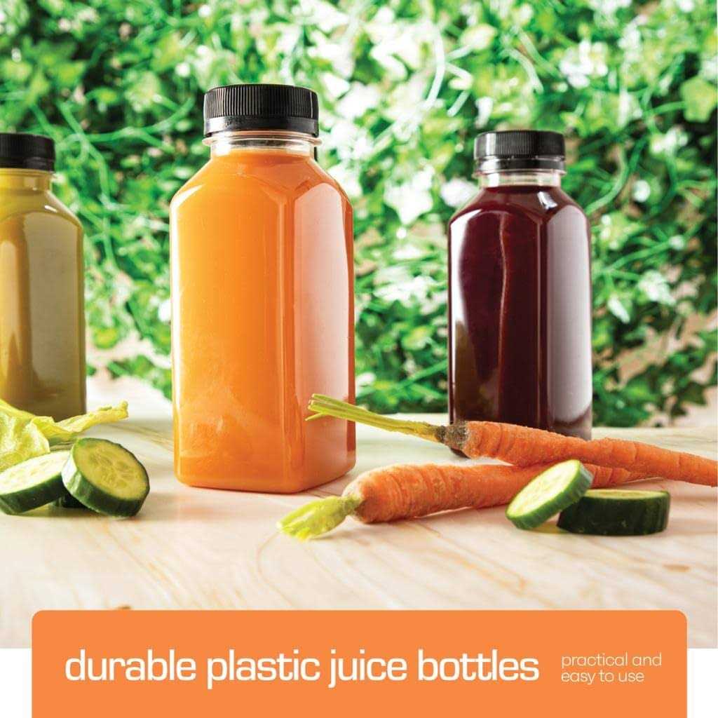 Decadorn Plastic Bottles With Caps Plastic Juice Bottles For Juicing - Image 3