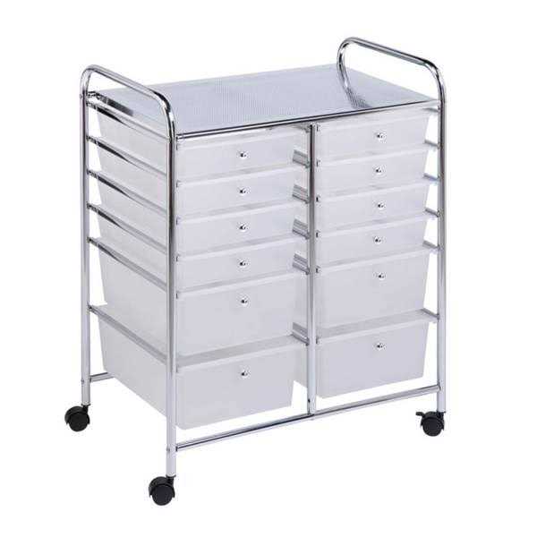 Honey Can Do 12 Drawer Rolling Storage Cart