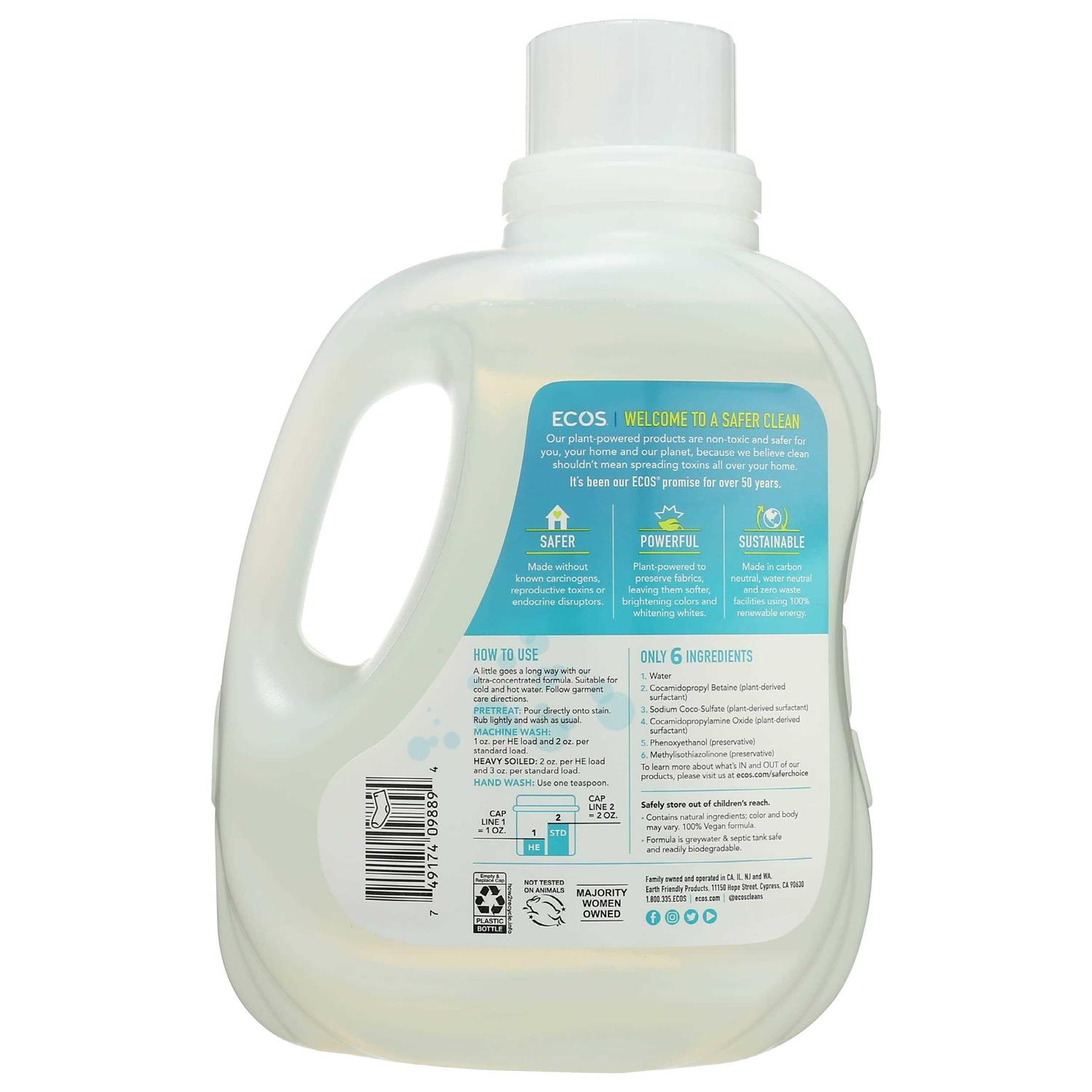 Ecos Laundry Detergent Free & Clear - Image 3