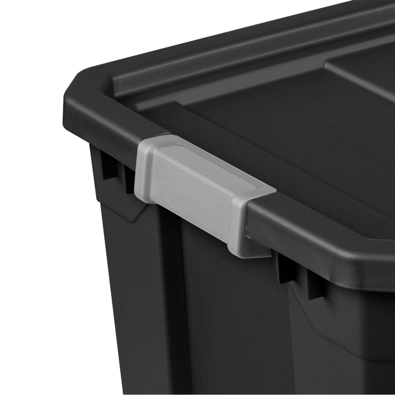 Sterilite Rugged Industrial Stackable Storage Tote w/ Lid - Image 4
