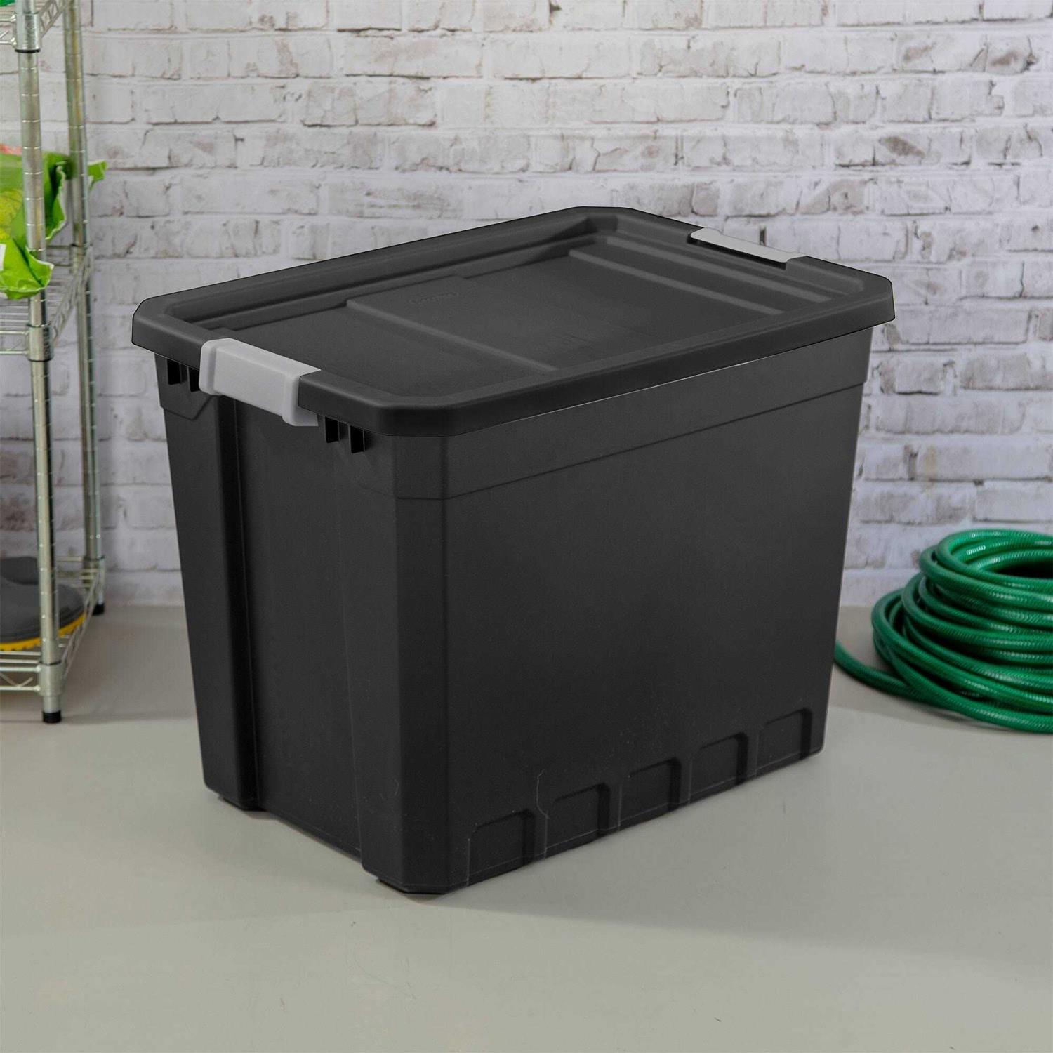 Sterilite Rugged Industrial Stackable Storage Tote w/ Lid - Image 4