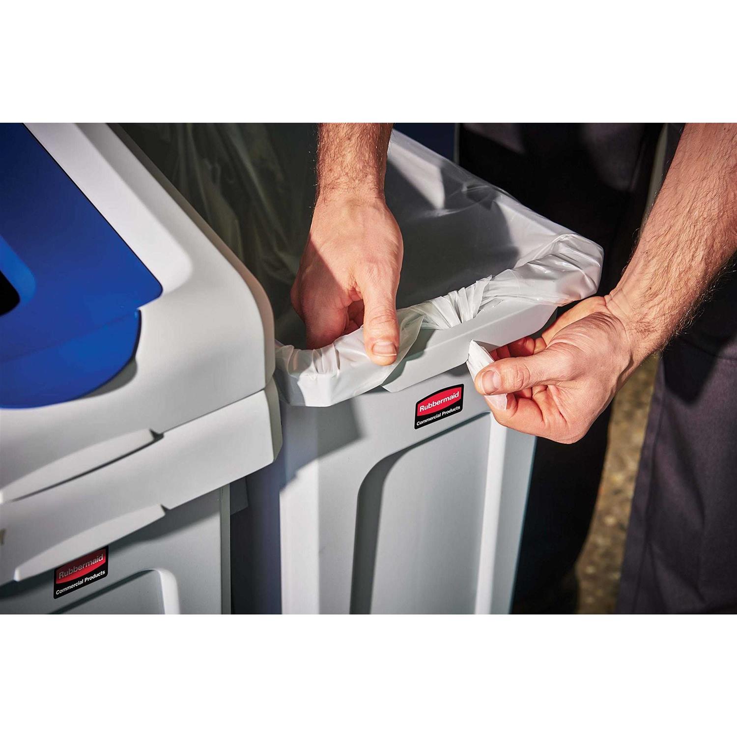 Rubbermaid Commercial Slim Jim Recycling Station Kit - Image 2