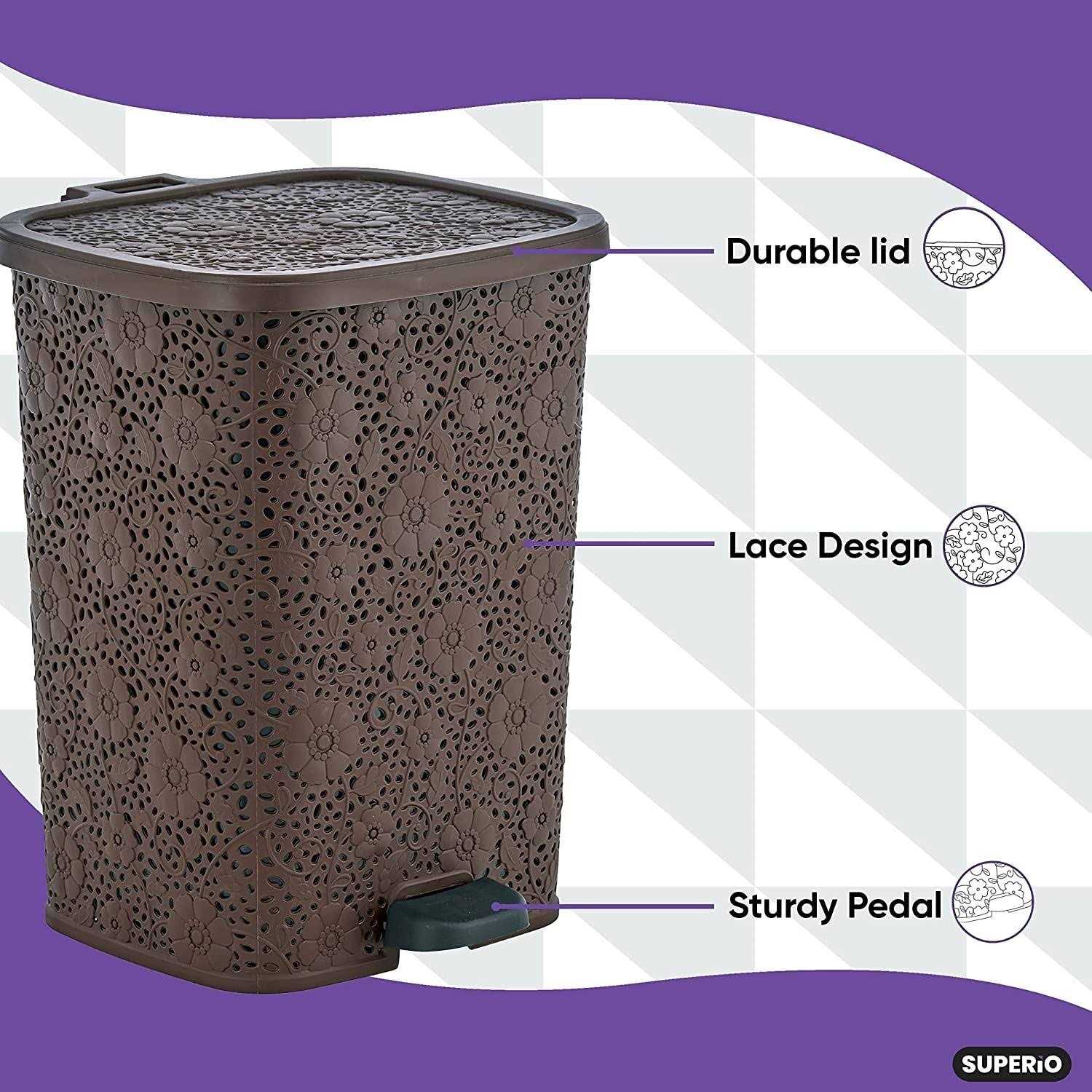 Superio Step-On Trash Can - Image 4