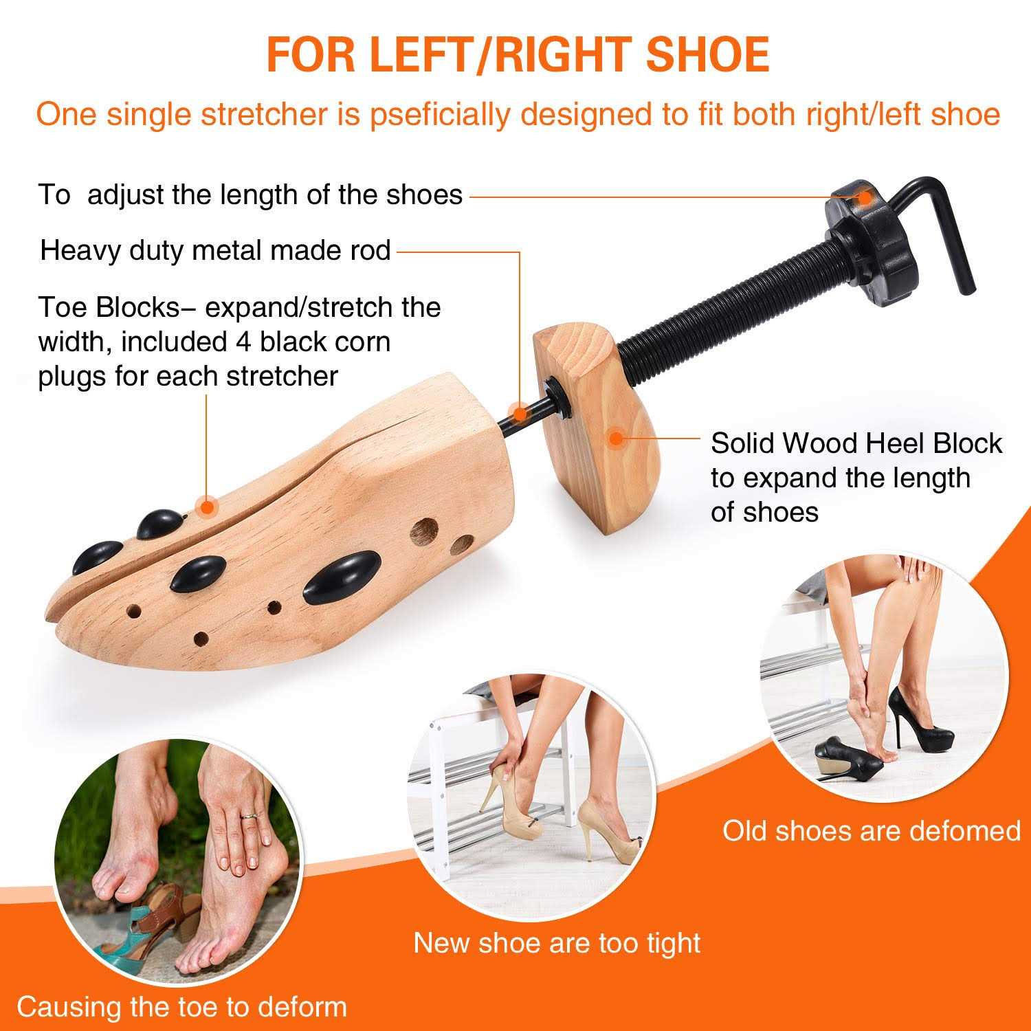 EST New Two Way Women Men Shoe Stretcher for Length and Width - Image 4