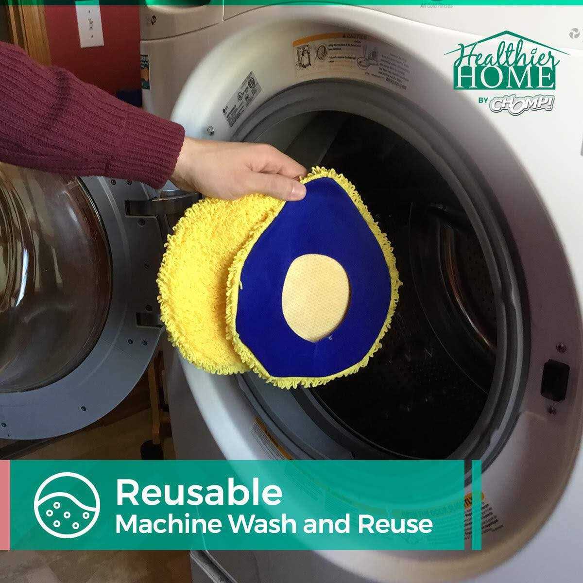 CHOMP Long Handle Wall Cleaner, 5 Minute CleanWalls Extendable Wall Washer, Ceiling Cleaner, Baseboard Duster, Telescoping Dry Dust and Wet Wash - Image 4