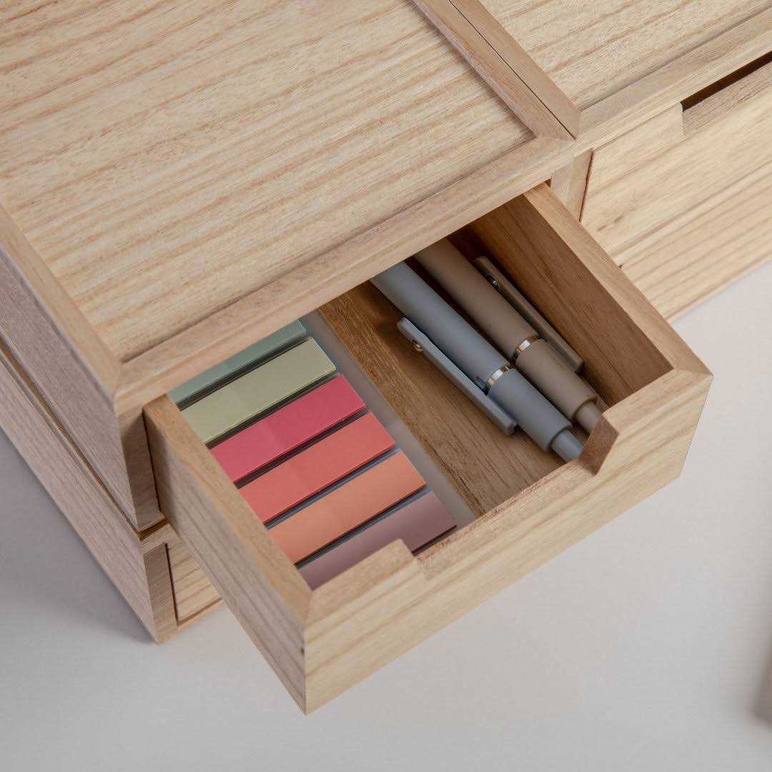 Martha Stewart Set Of 3 Wooden Storage Boxes With Pullout Drawers - Image 5