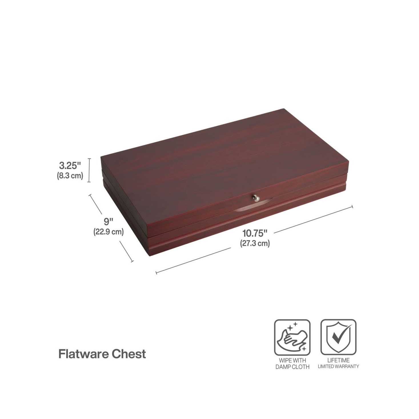 Wallace Dark Walnut Flatware Chest - Image 3