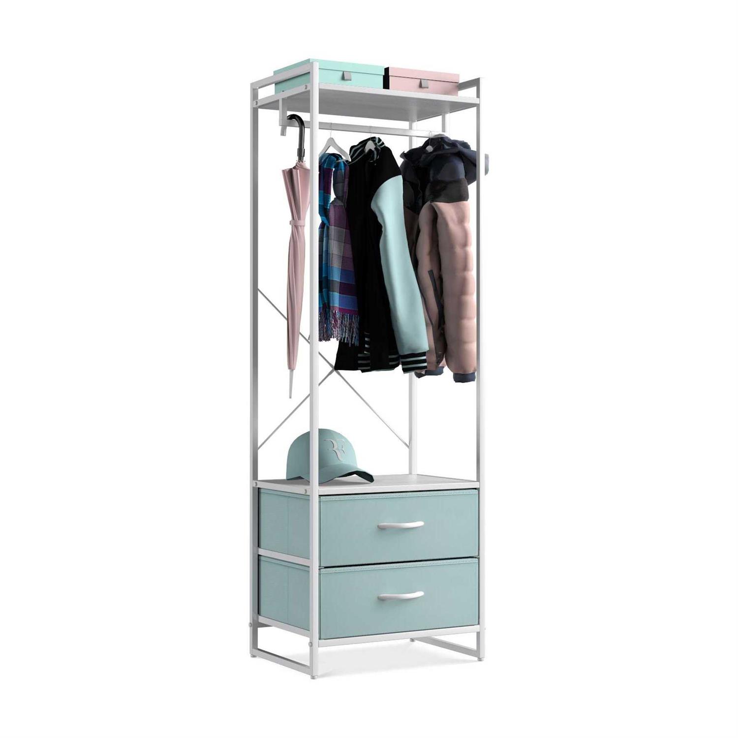 Sorbus Clothing Rack with Drawers - Image 4