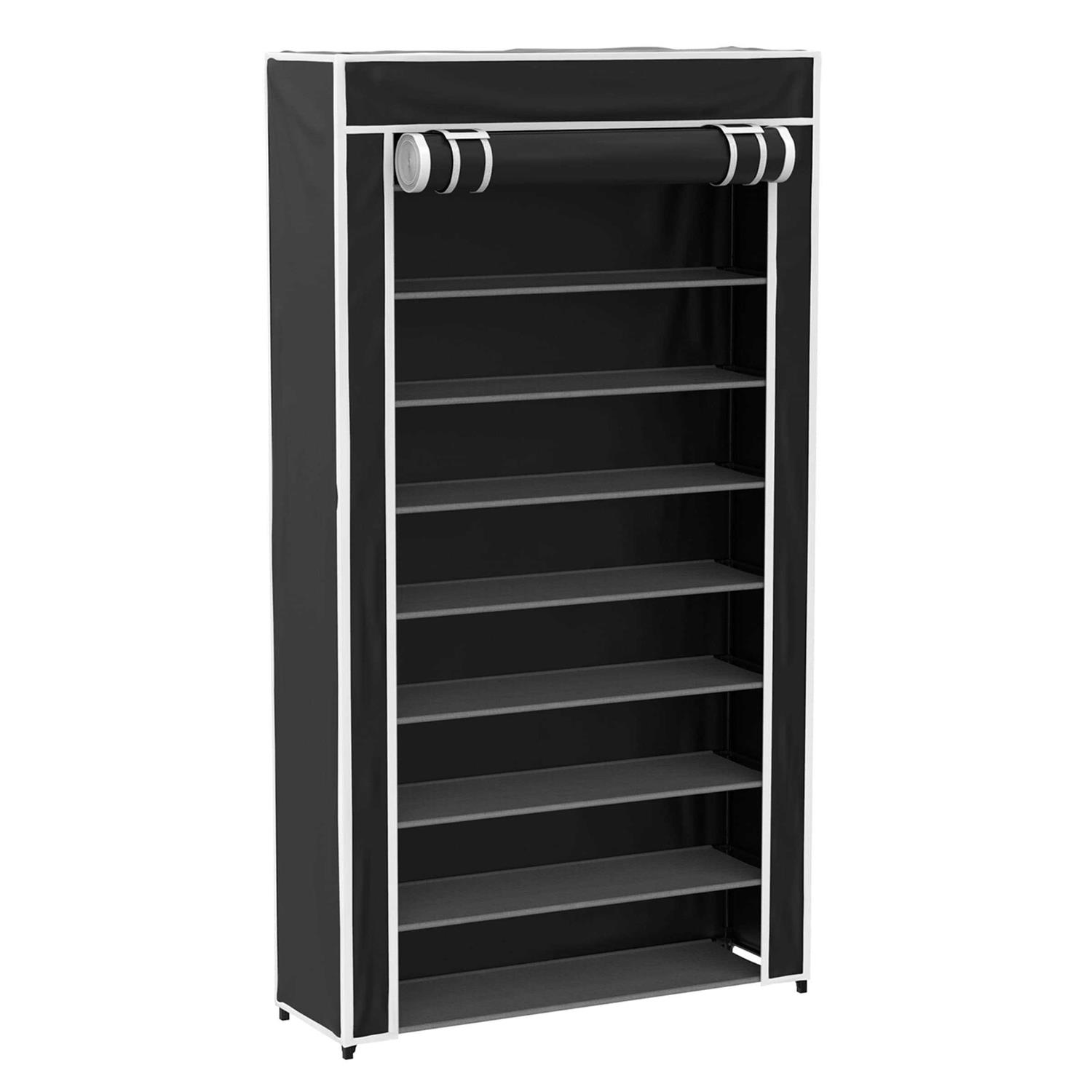 Hastings Home Tiered Shoe Rack with Dust Cover