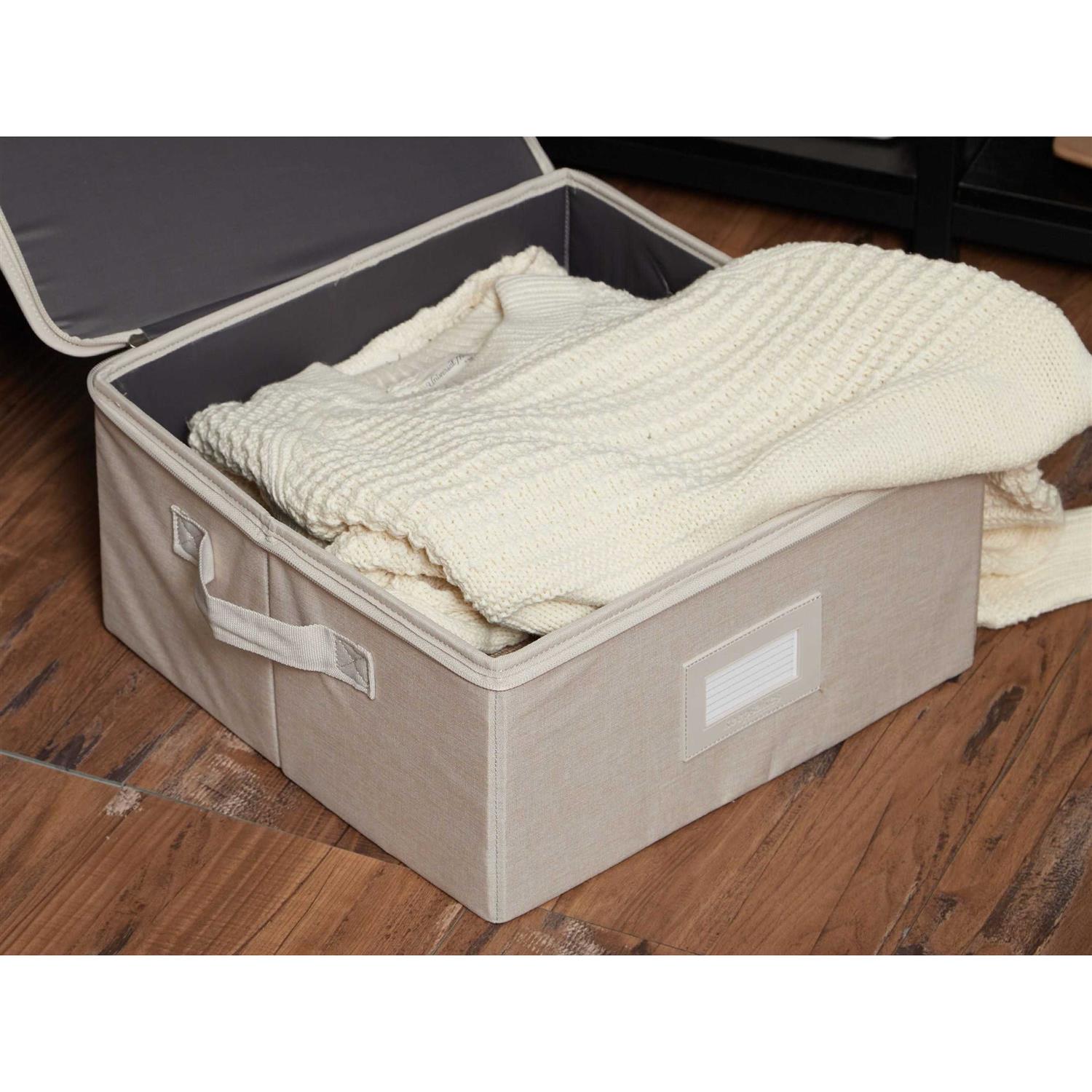 Covermates Keepsakes Zip-Top Storage Box Heavy Duty Polyester Reinforced Handles - Image 5