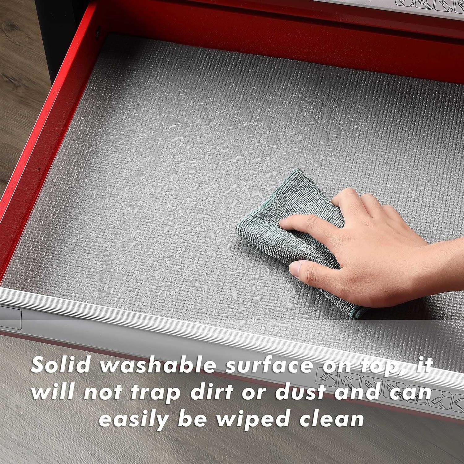 Casoman Professional Tool Box and Drawer Liner Easy Cut Non-Slip Foam Rubber Toolbox Drawer Liner Mat - Image 3