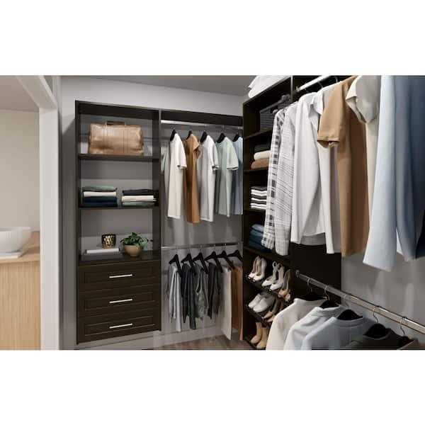Closet Evolution 8 in. H x 24 in. W Wood Drawer Kit Modern Raised 3 PK 680164 - Image 3