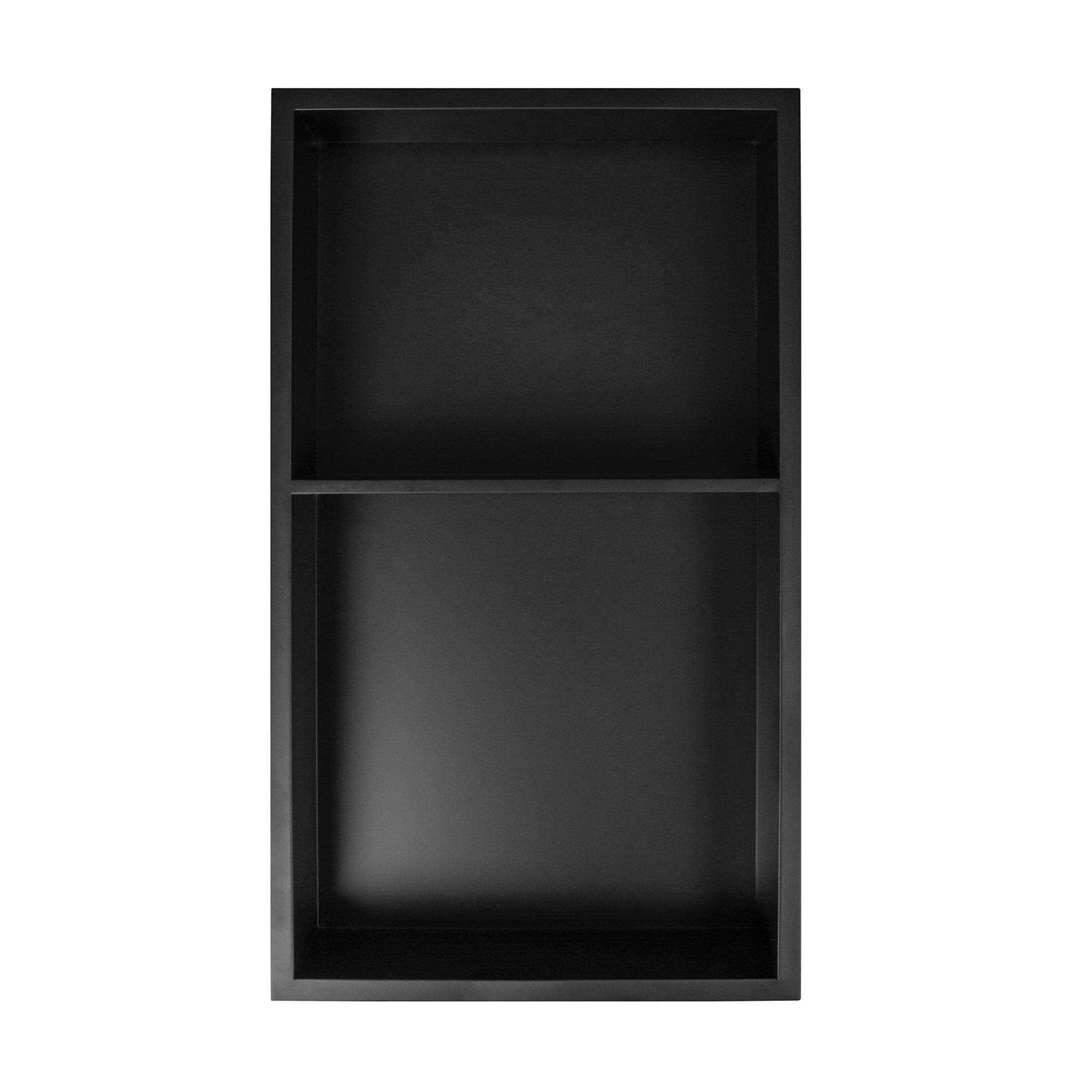 DeerValley DV-1SN0113 14.26 W X 25.26 H Stainless Steel Double Shelf Shower Niche - Image 4