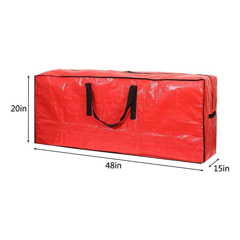 Sattiyrch Christmas Tree Storage Bag Fits Up Xmas Disassembled Trees with Durable Reinforced Handles & Dual Zipper - Image 3