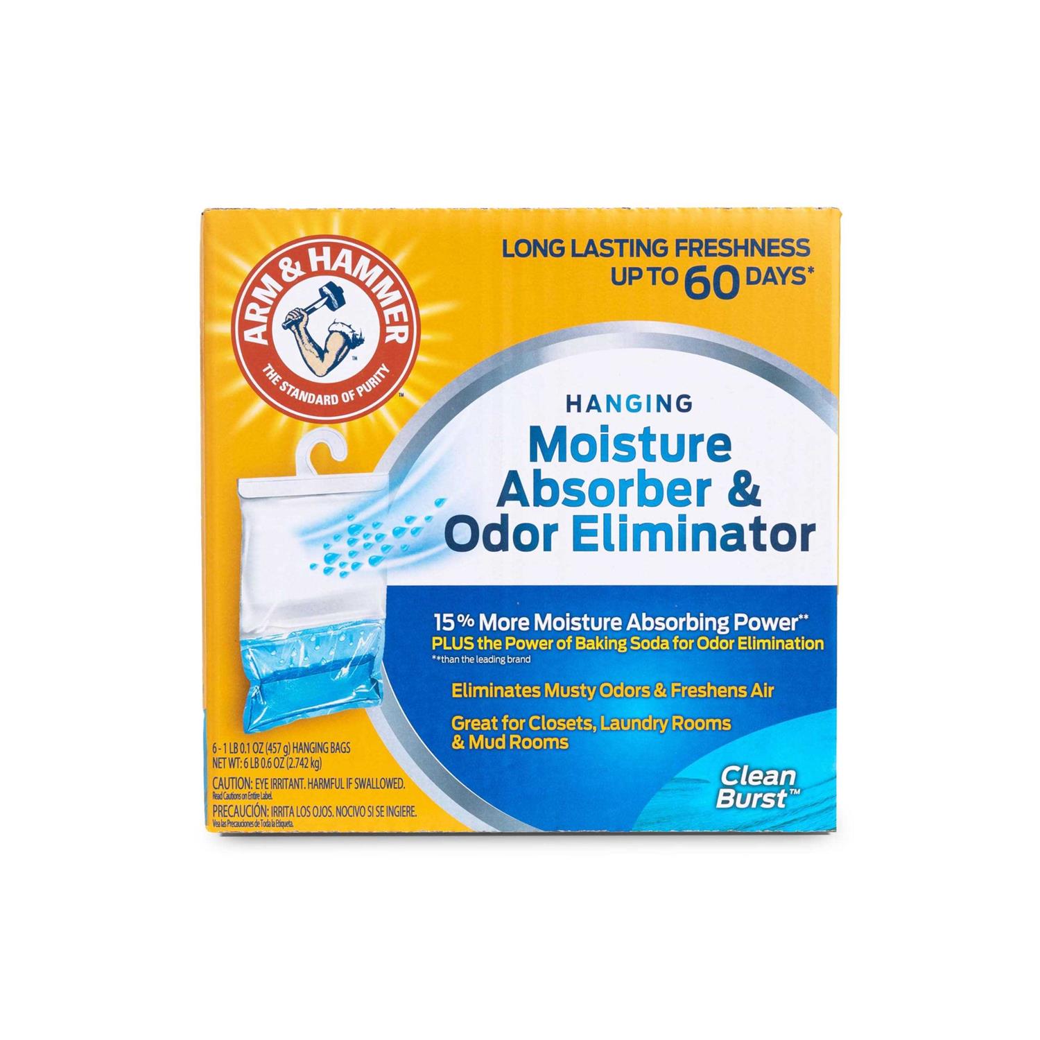 Arm & Hammer Hanging Moisture Absorber and Odor Eliminator, 16.1 oz., 6 Pack - Image 3