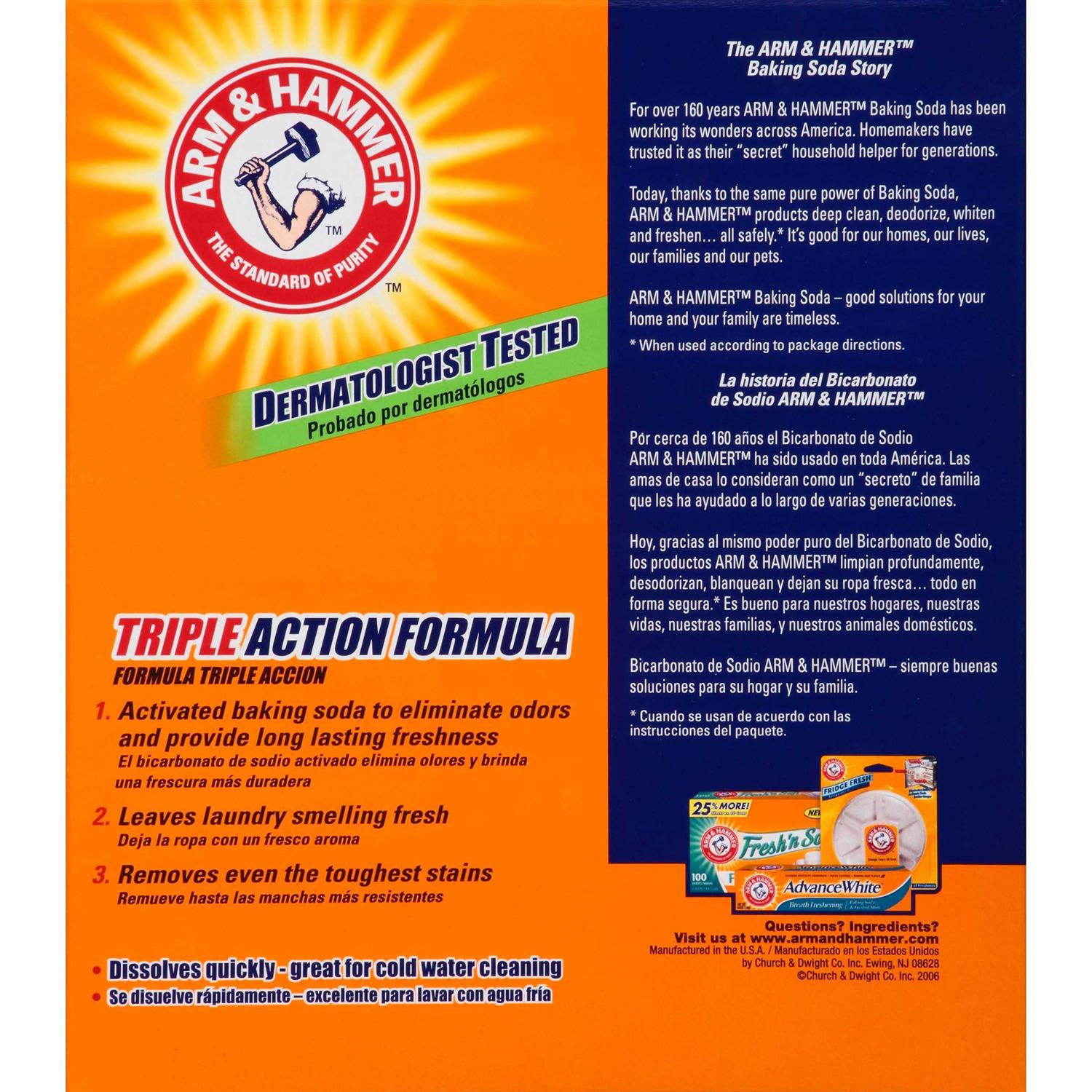 Arm & Hammer Powder Laundry Detergent, Free Of Perfume And Dyes - Image 5