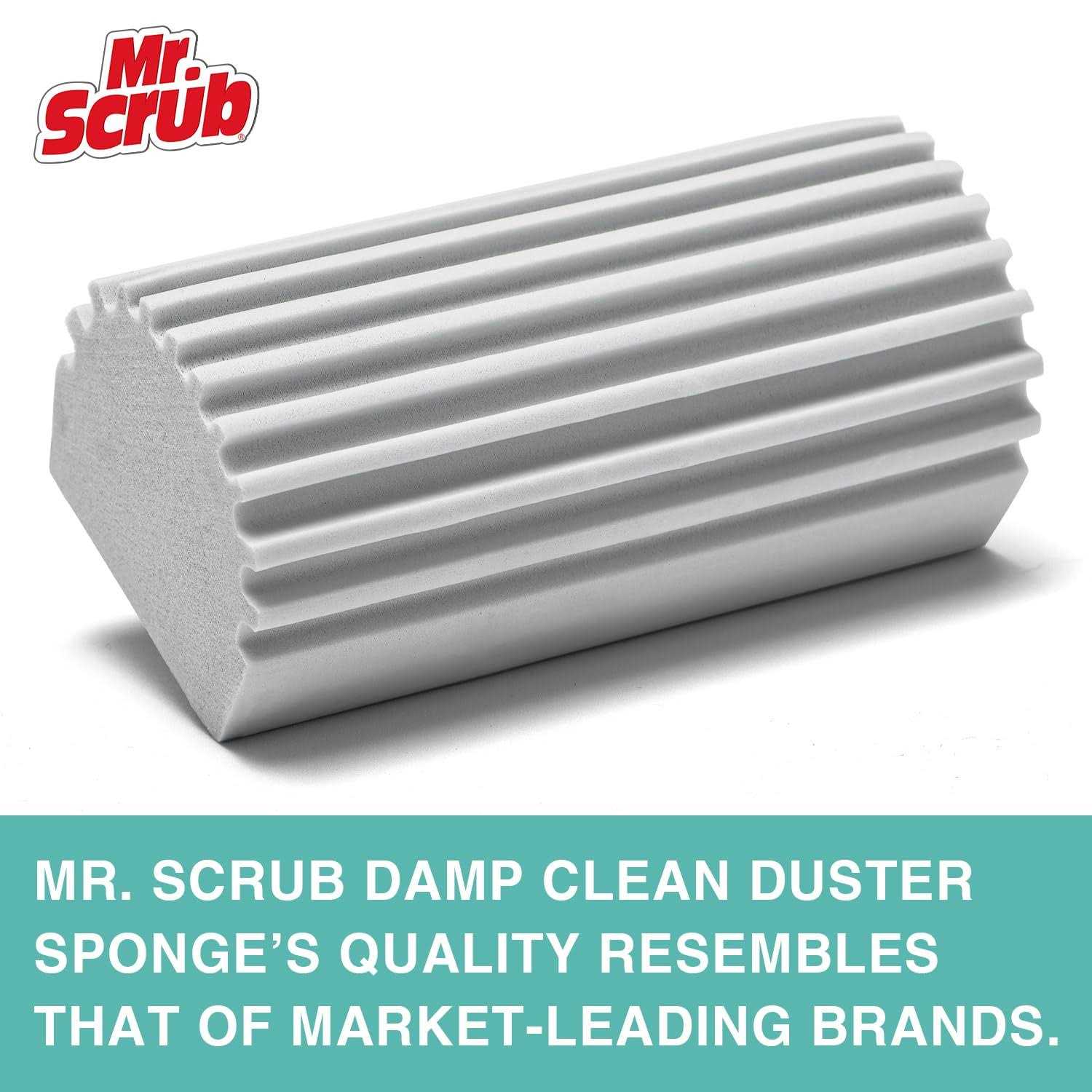 Damp Dusting Sponge Duster Grey Dust Cleaning Sponge - Image 5