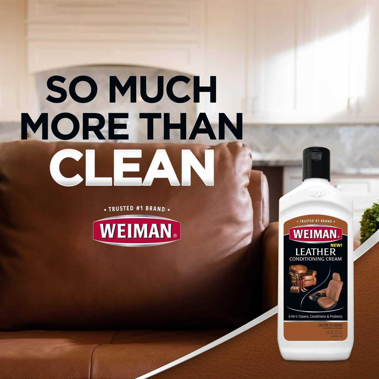 Weiman 3 in 1 Deep Leather Conditioner Cream Restores Leather Surfaces - Image 3