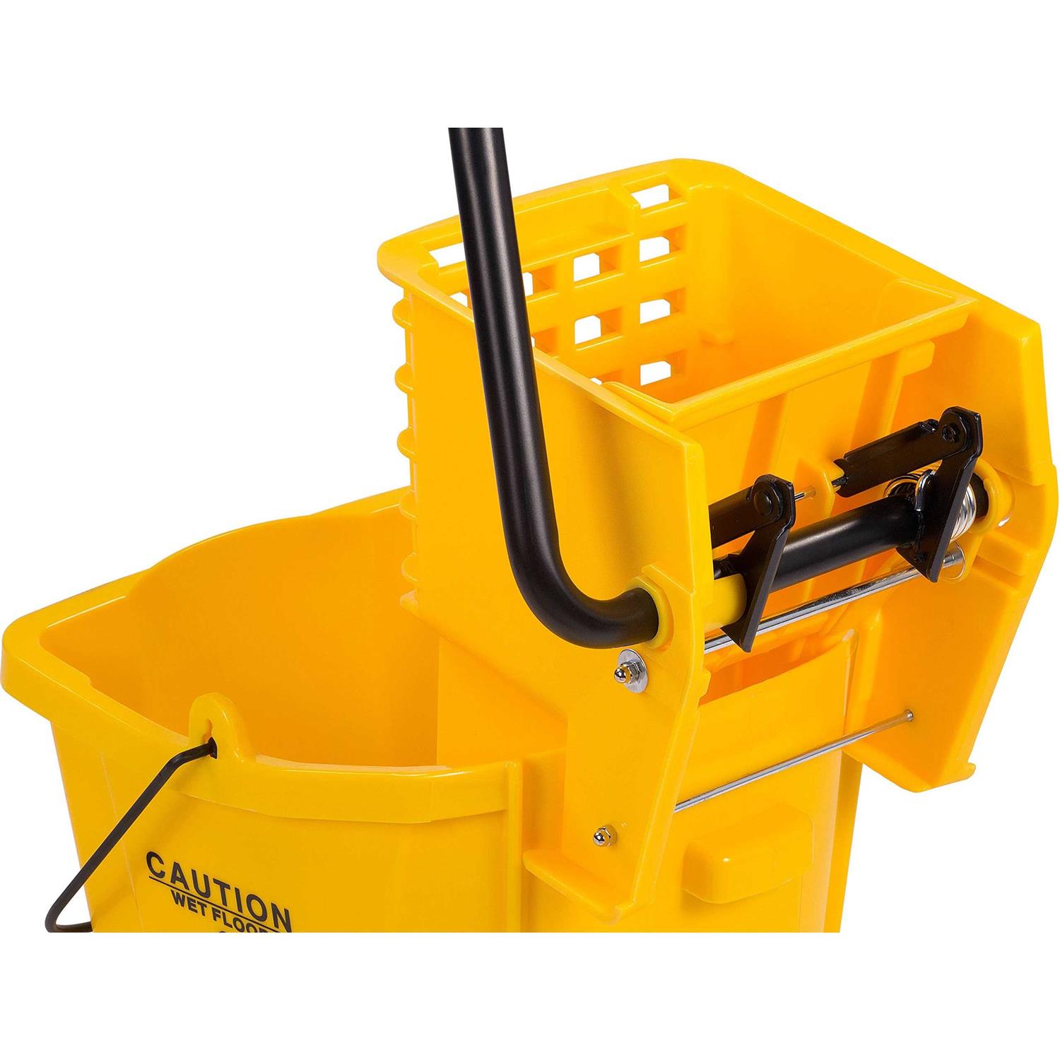 Carlisle 3690804 26-Quart Mop Bucket with Side Press Wringer - Image 5