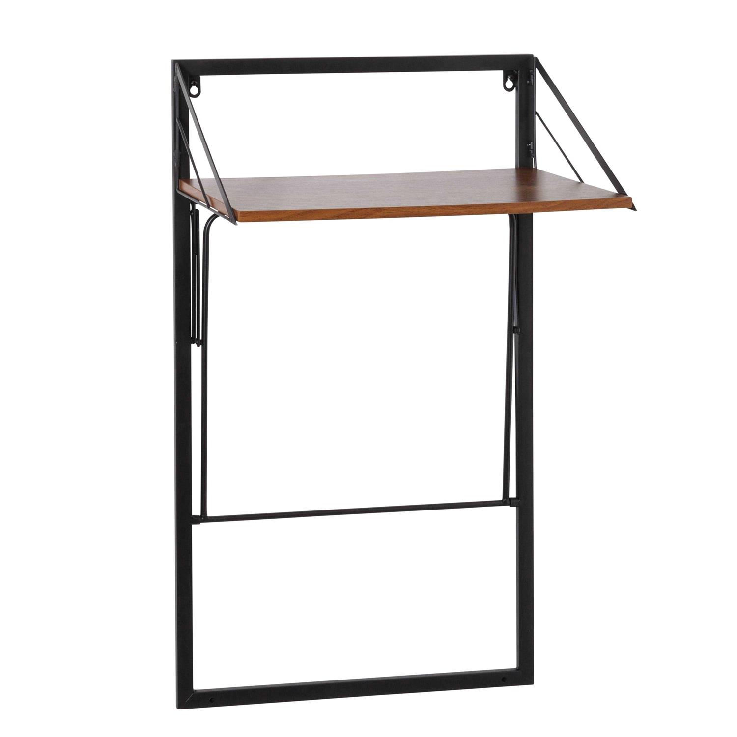 Honey-Can-Do Wall Mounted Hamper with Wood Shelf - Image 4