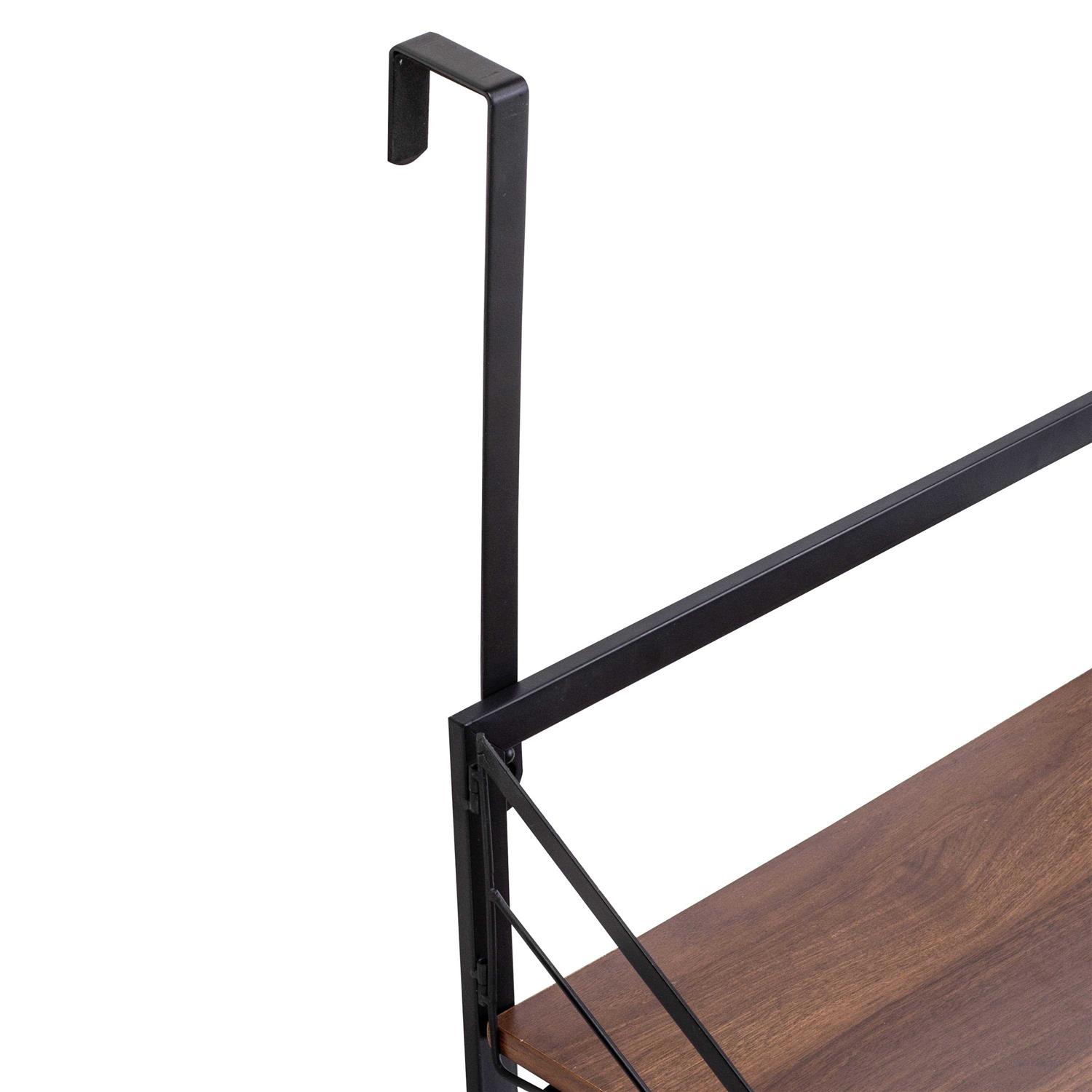 Honey-Can-Do Wall Mounted Hamper with Wood Shelf - Image 5