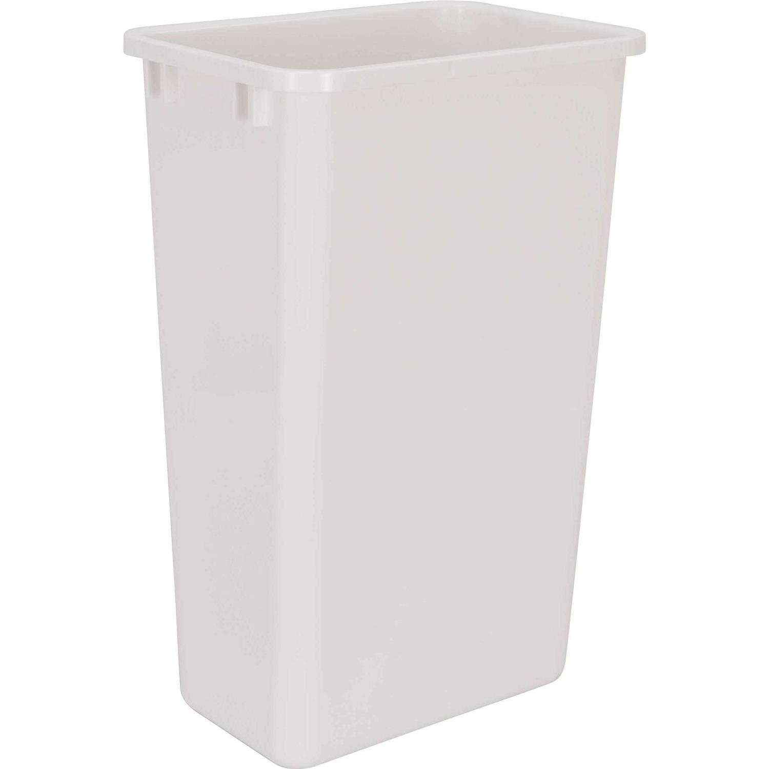 Hardware Resources CAN-50W 50-Quart Plastic Waste Container White