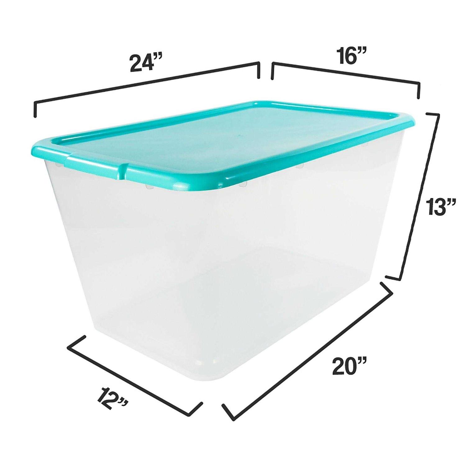 Simplykleen 14.5-gallon Reusable Stacking Plastic Storage Containers with Lids - Image 3
