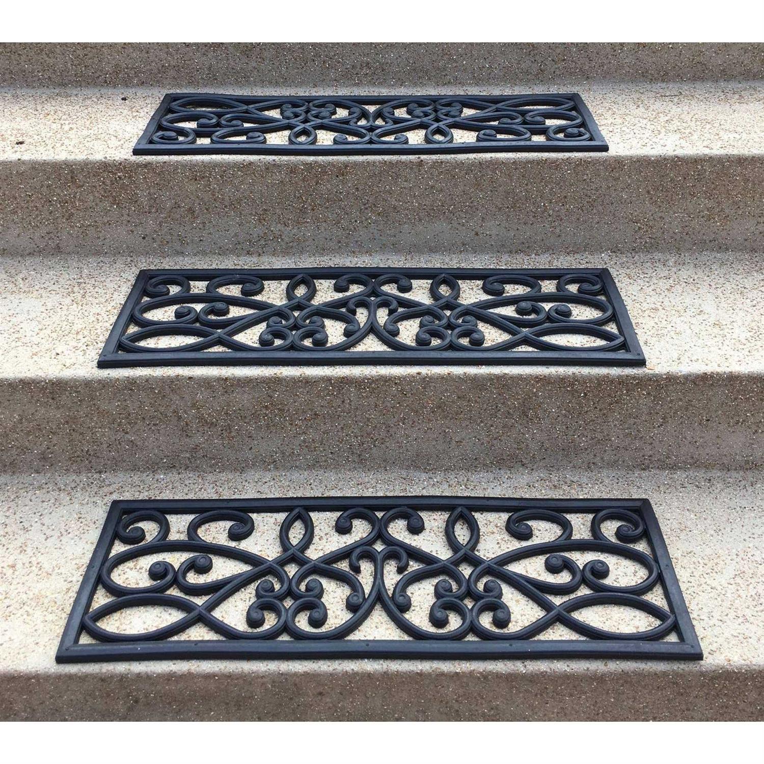 AmeriHome Rubber Scrollwork Stair Tread - Image 3