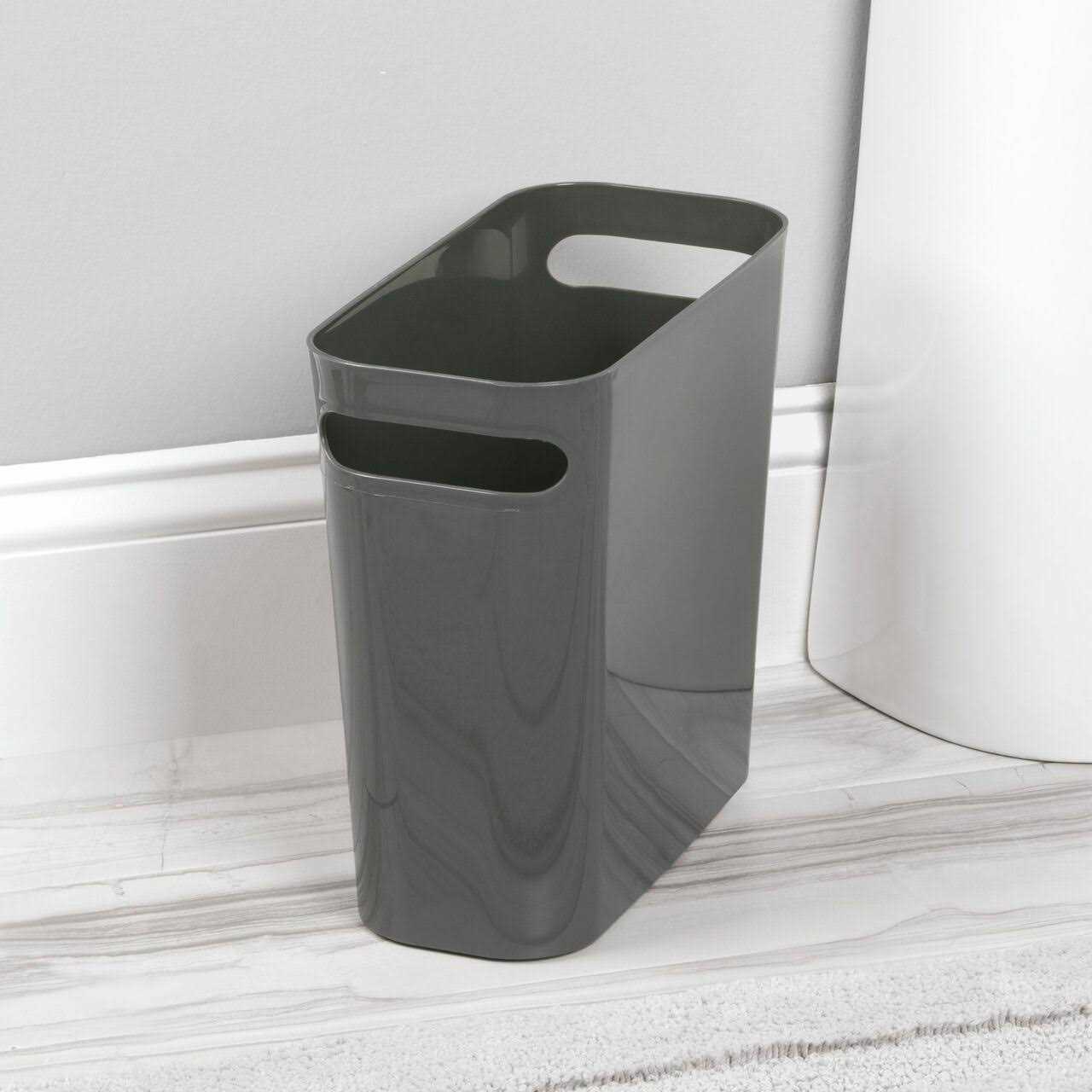 mDesign Plastic Small Trash Can 1.5 Gallon/5.7-Liter Wastebasket - Image 3